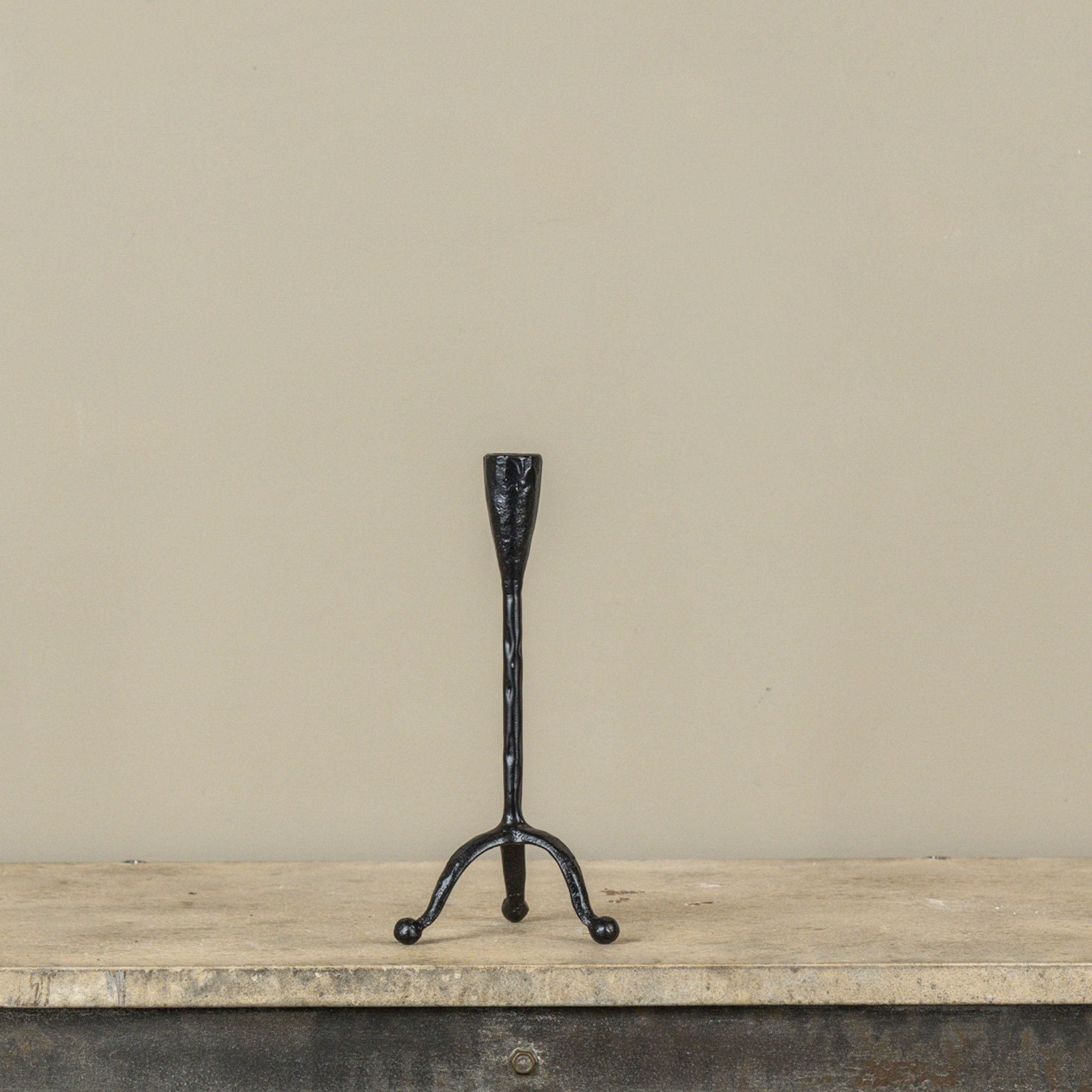 Forged Metal Taper Candle Holder, 10", photo 3 of 4