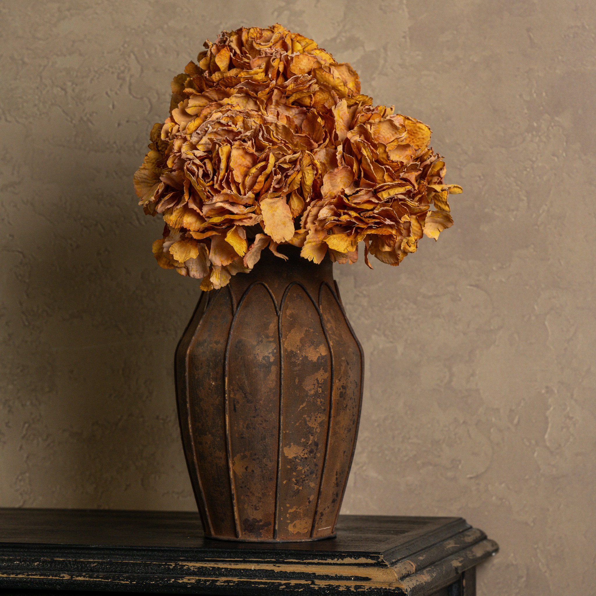 Orange Hydrangea Spray, 19", photo 4 of 4
