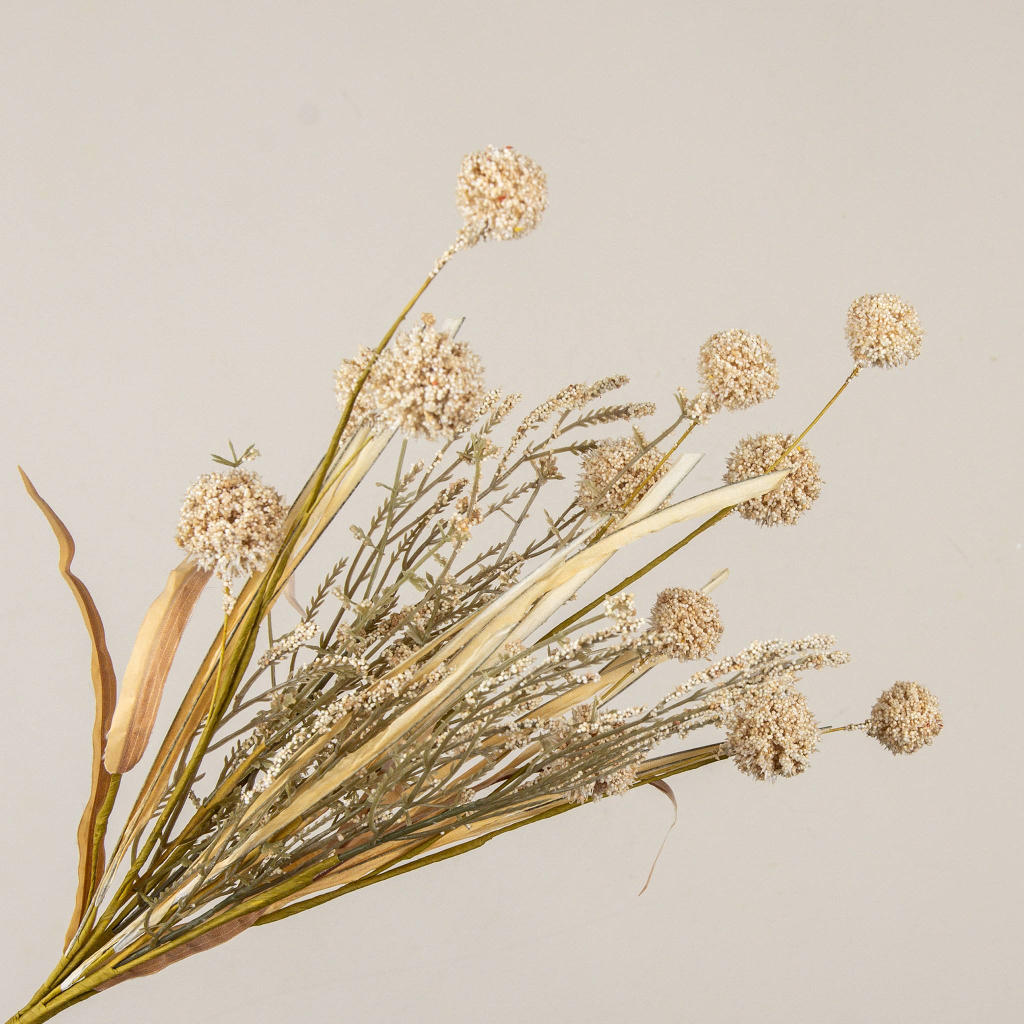 Beige Pom Pom Bush, 22", photo 2 of 4