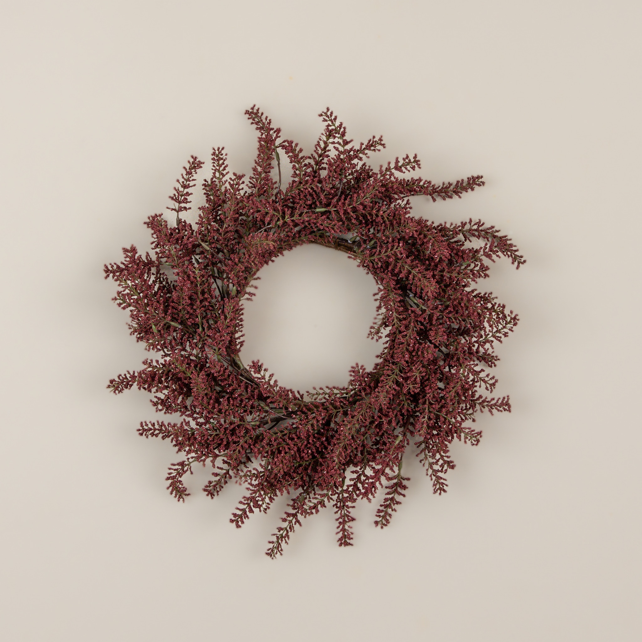 Burgundy Mini Berries Candle Ring, 16"