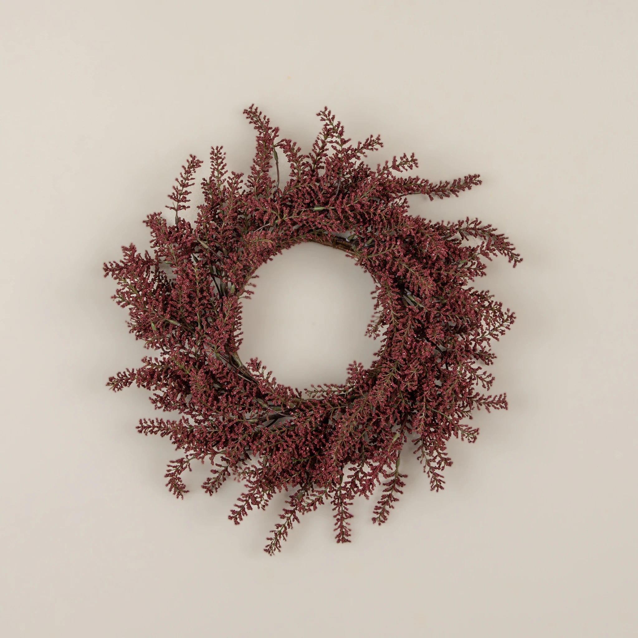 Burgundy Mini Berries Candle Ring, 16"