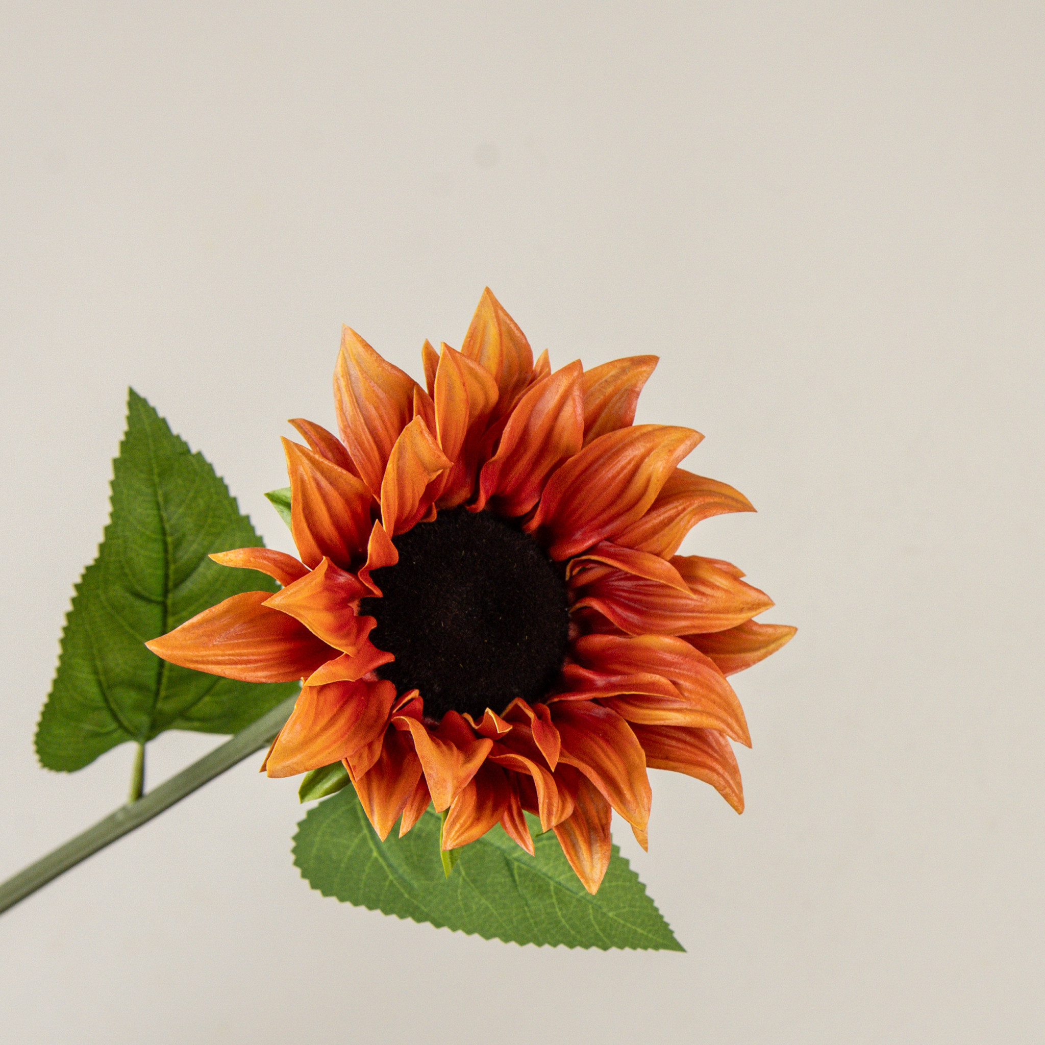 Orange Sunflower Stem, 28.5", photo 2 of 3