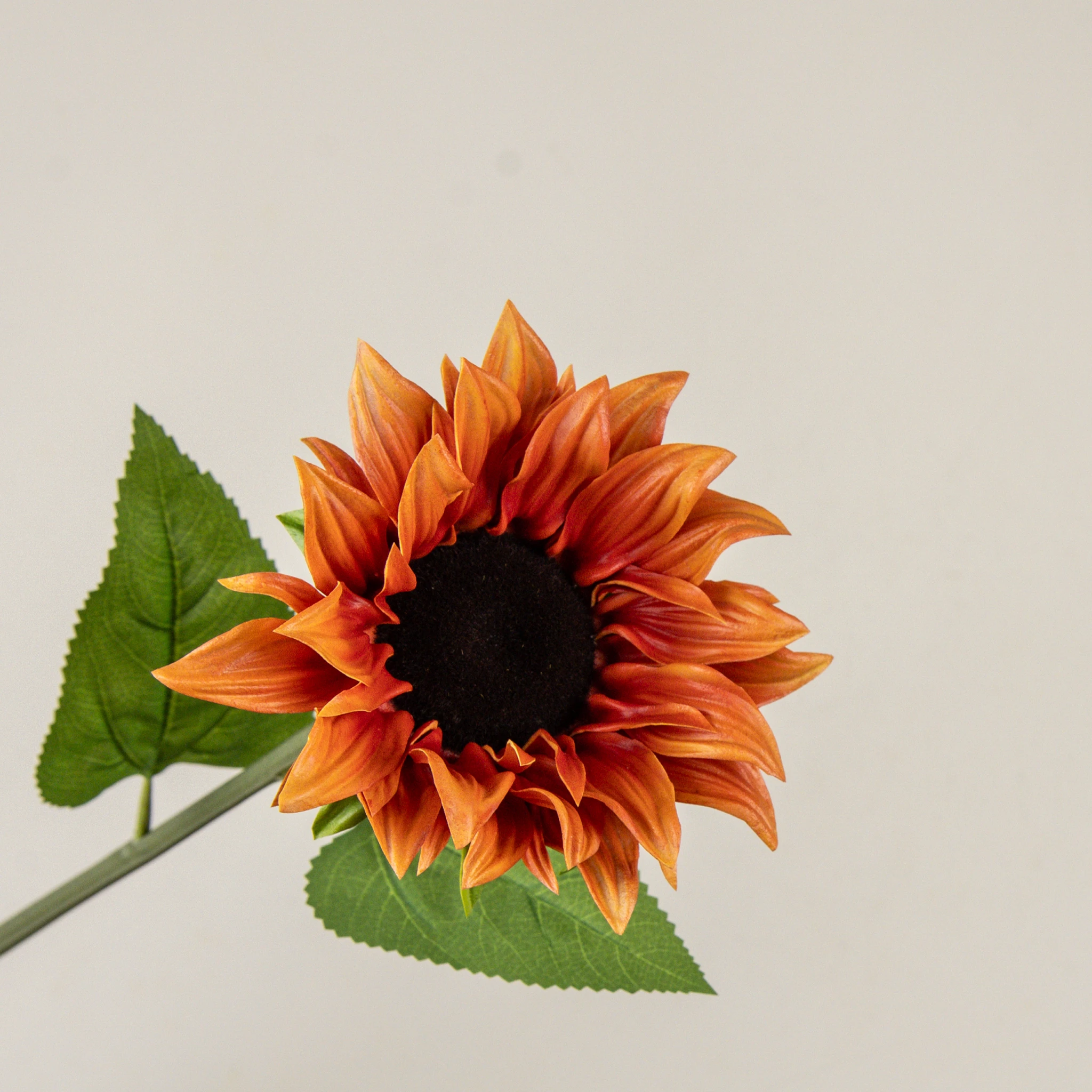 Orange Sunflower Stem, 28.5", photo 2 of 3