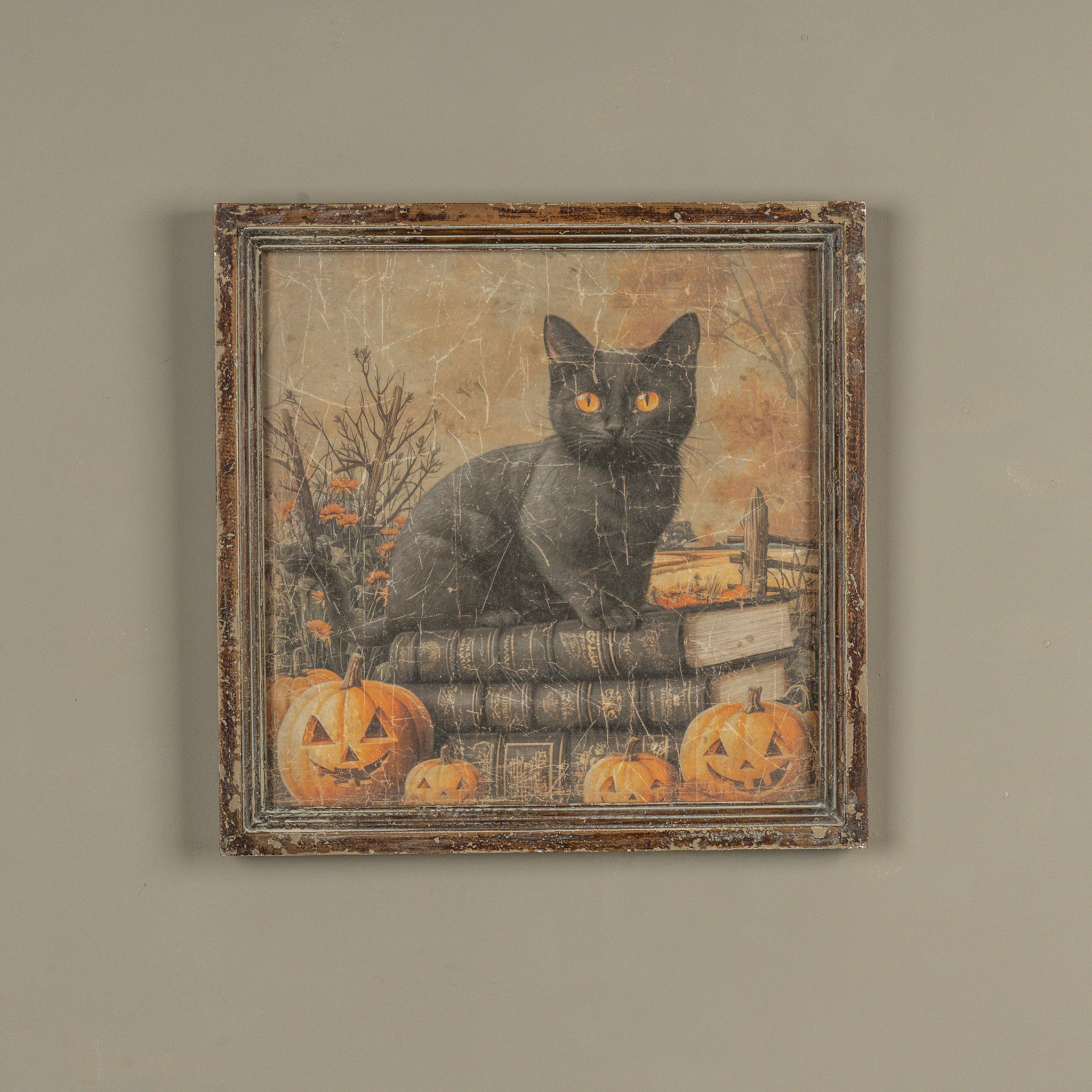 Black Cat Bookstack Print, photo 2 of 2