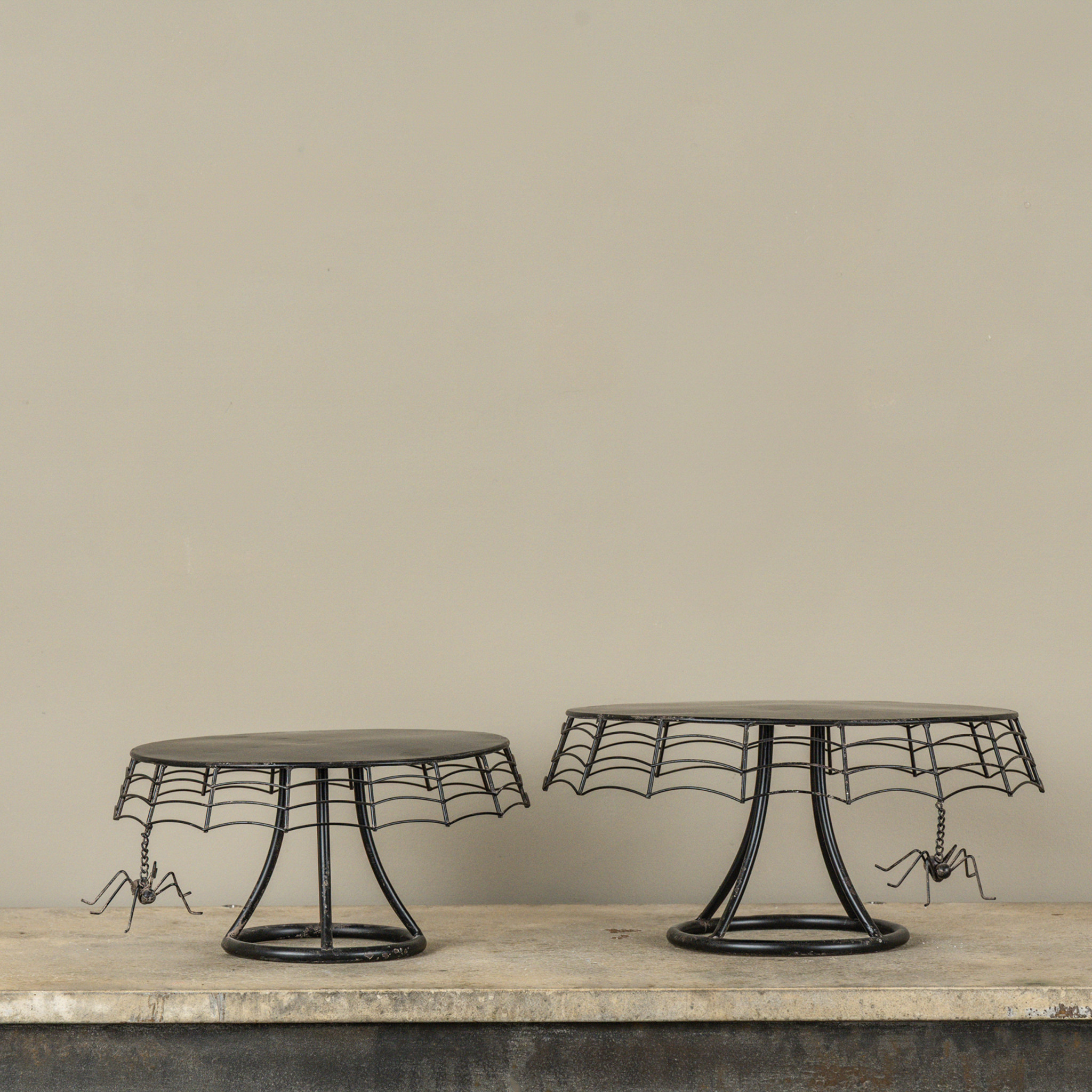 Black Spider Web Risers, Set of 2, photo 2 of 2