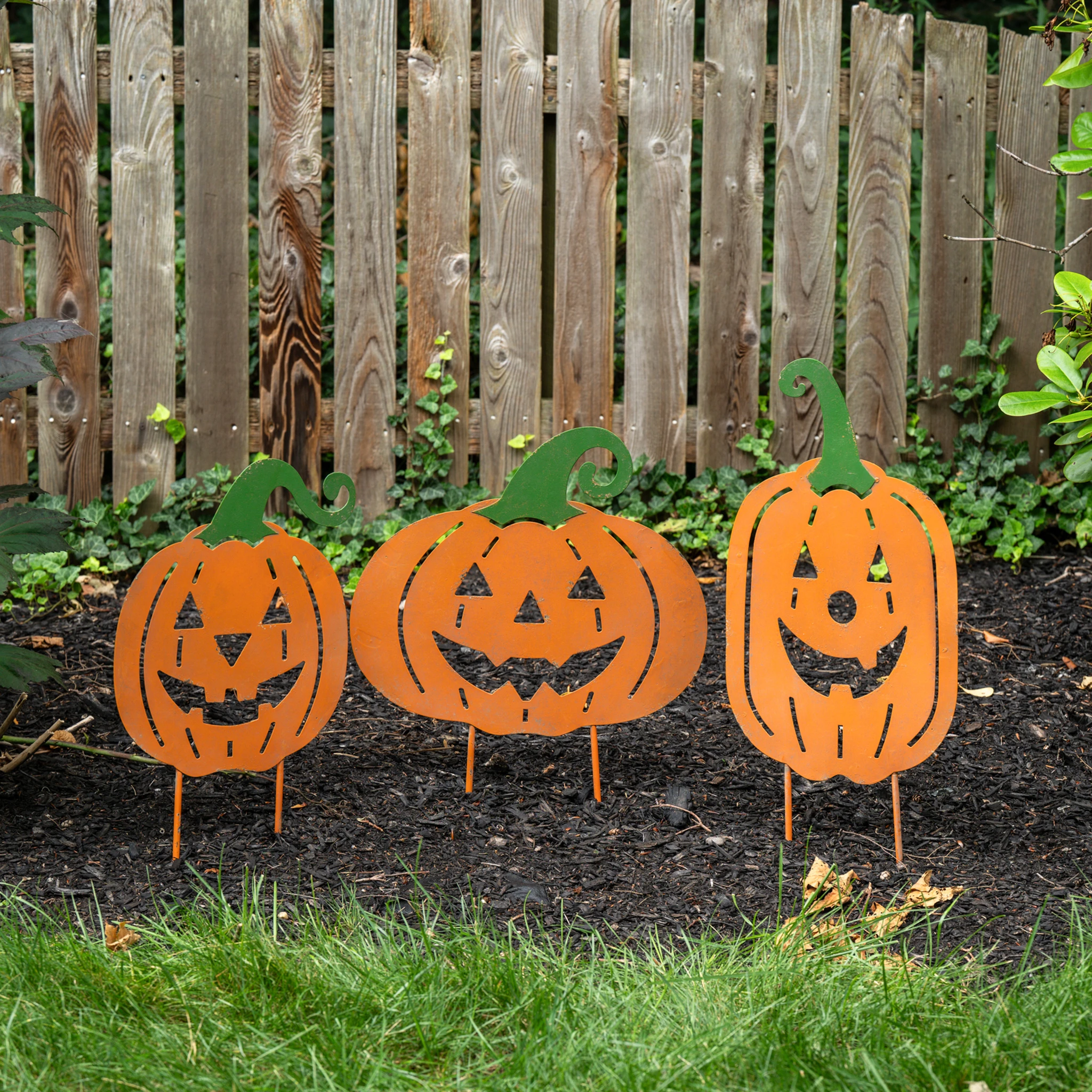 Orange Pumpkin Stake, 26.25", photo 3 of 3
