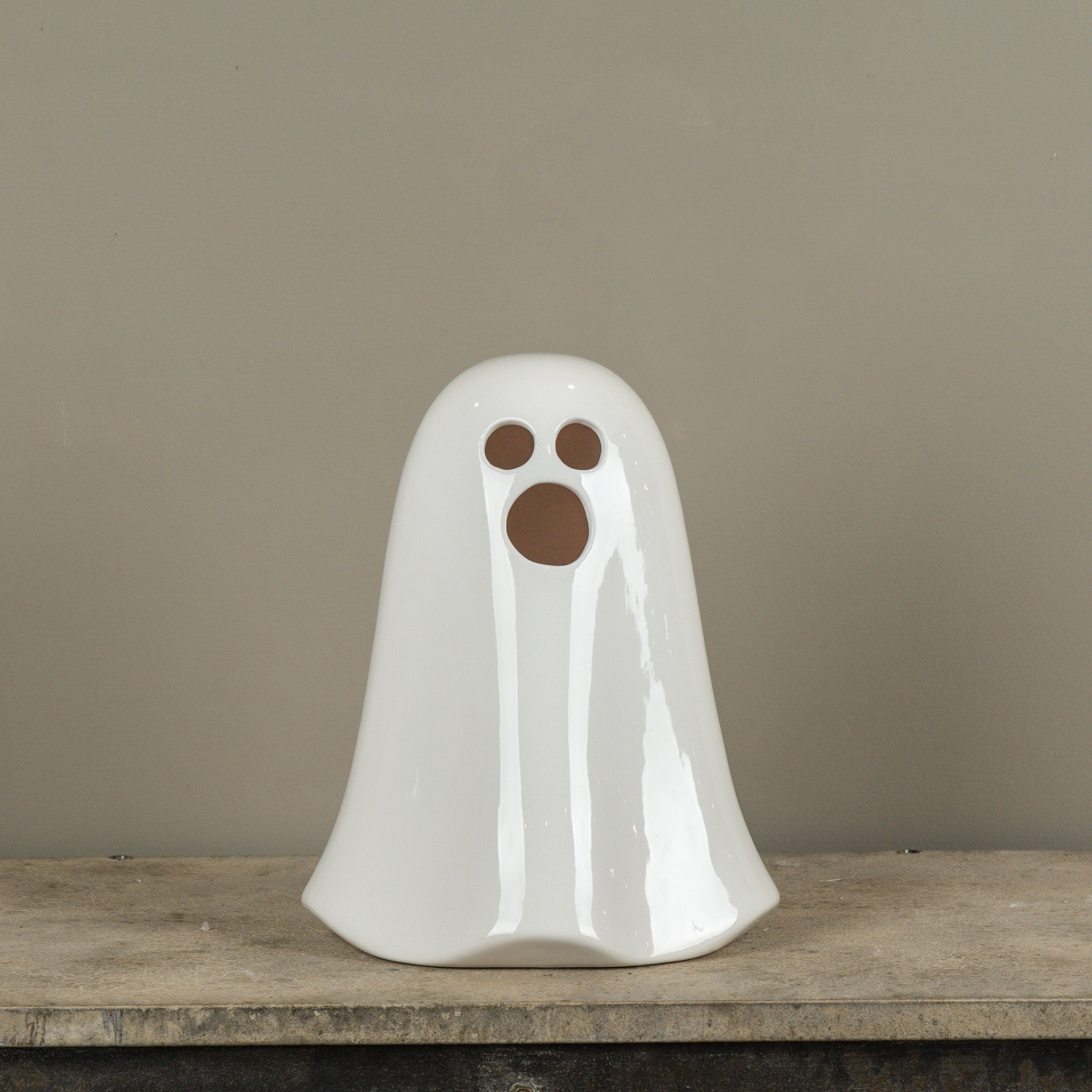Spooky Ceramic LED Ghost, 12", photo 2 of 2