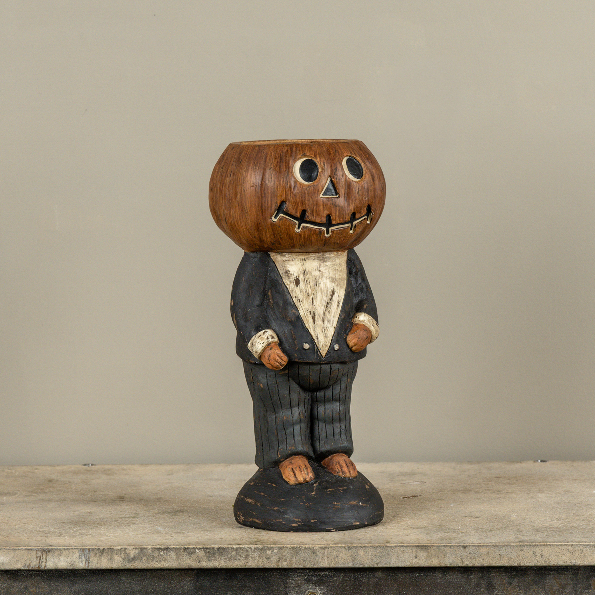 Pumpkin Boy in Suit Candy Dish, photo 2 of 2