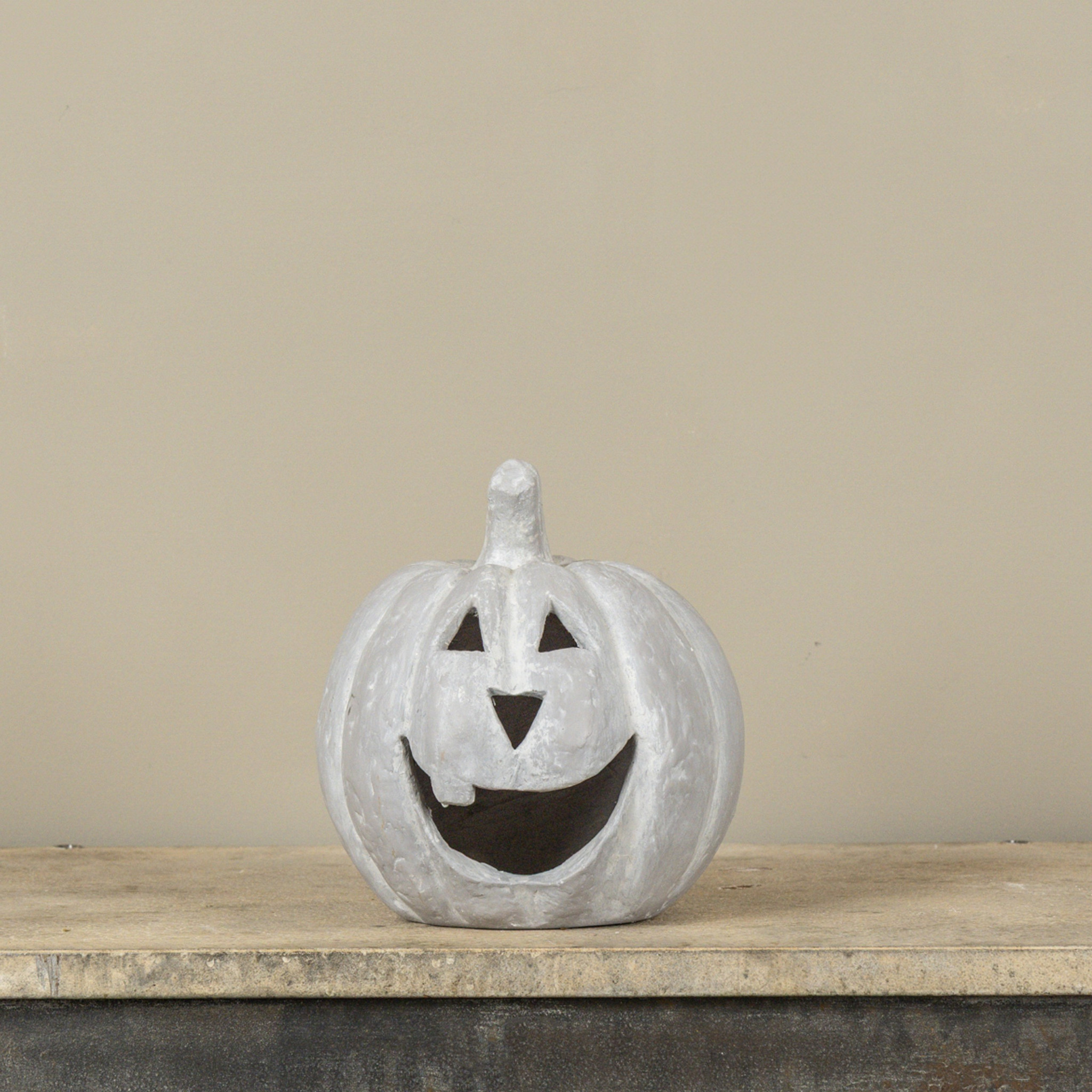 Grey Big Mouth Pumpkin, 8", photo 2 of 3
