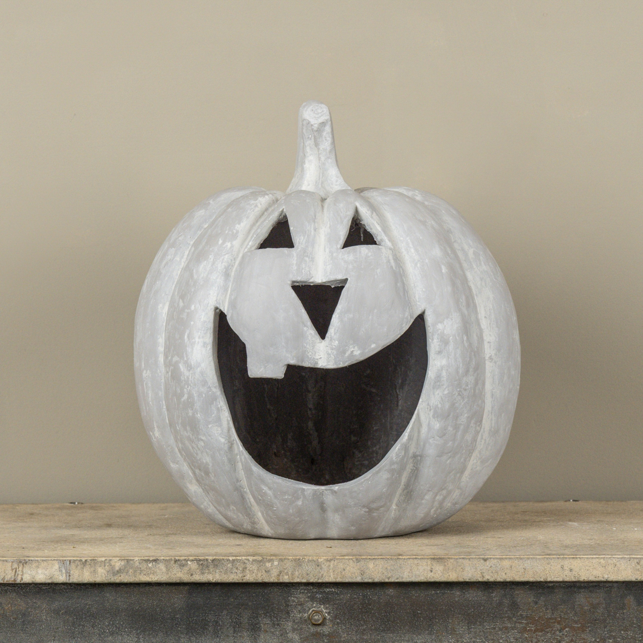 Grey Big Mouth Pumpkin, 15", photo 2 of 3