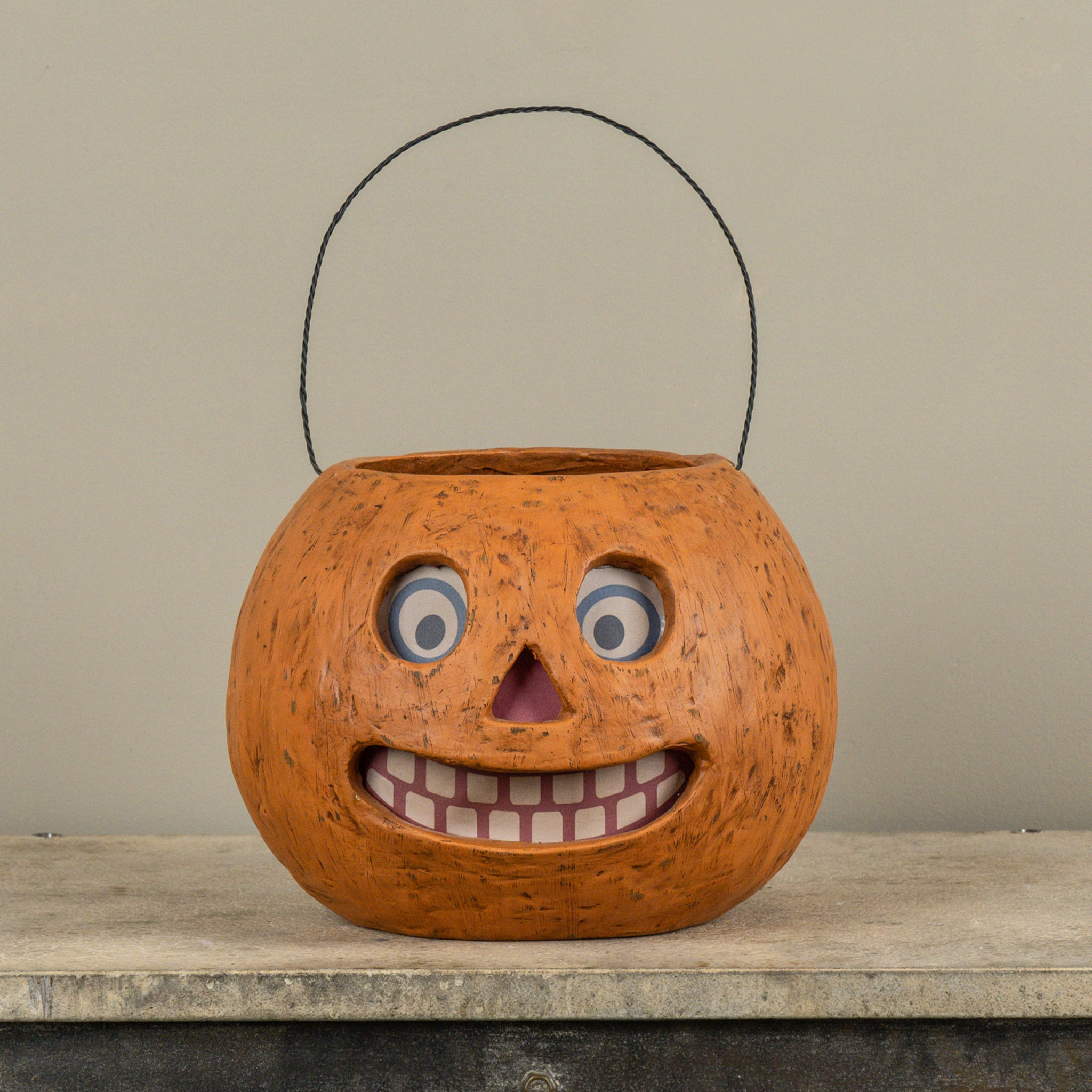 Jack-O-Lantern Candy Container with Handle, 8", photo 2 of 2