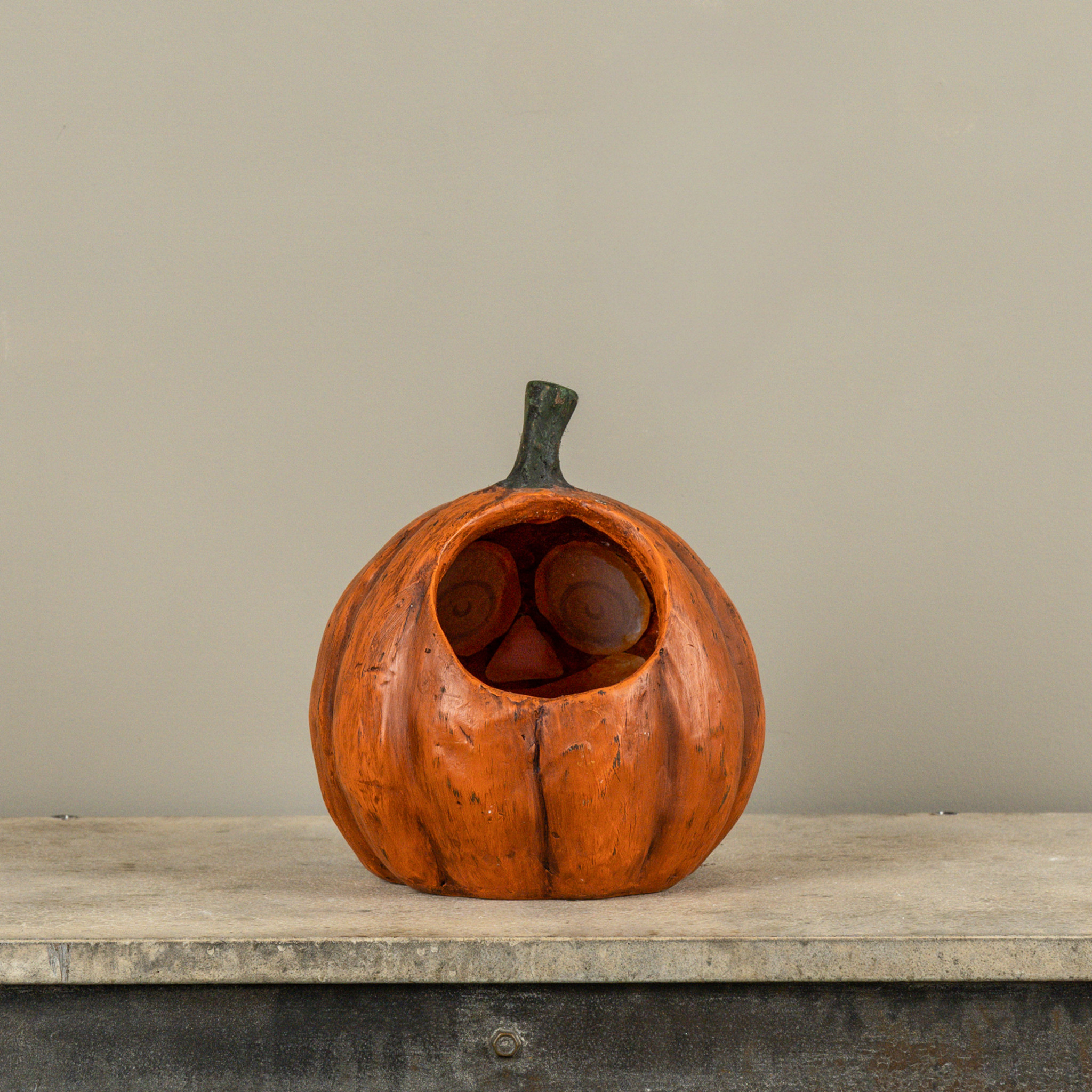 Smiley Jack-O-Lantern Candy Container, photo 4 of 4