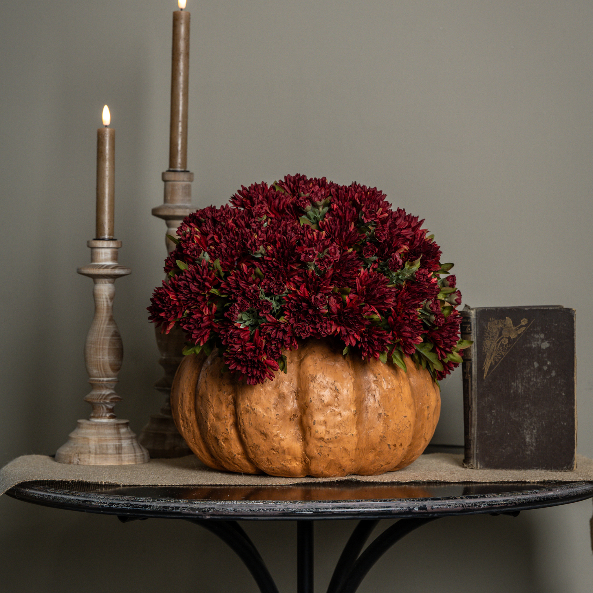 Terracotta Pumpkin Planter, 6.5"