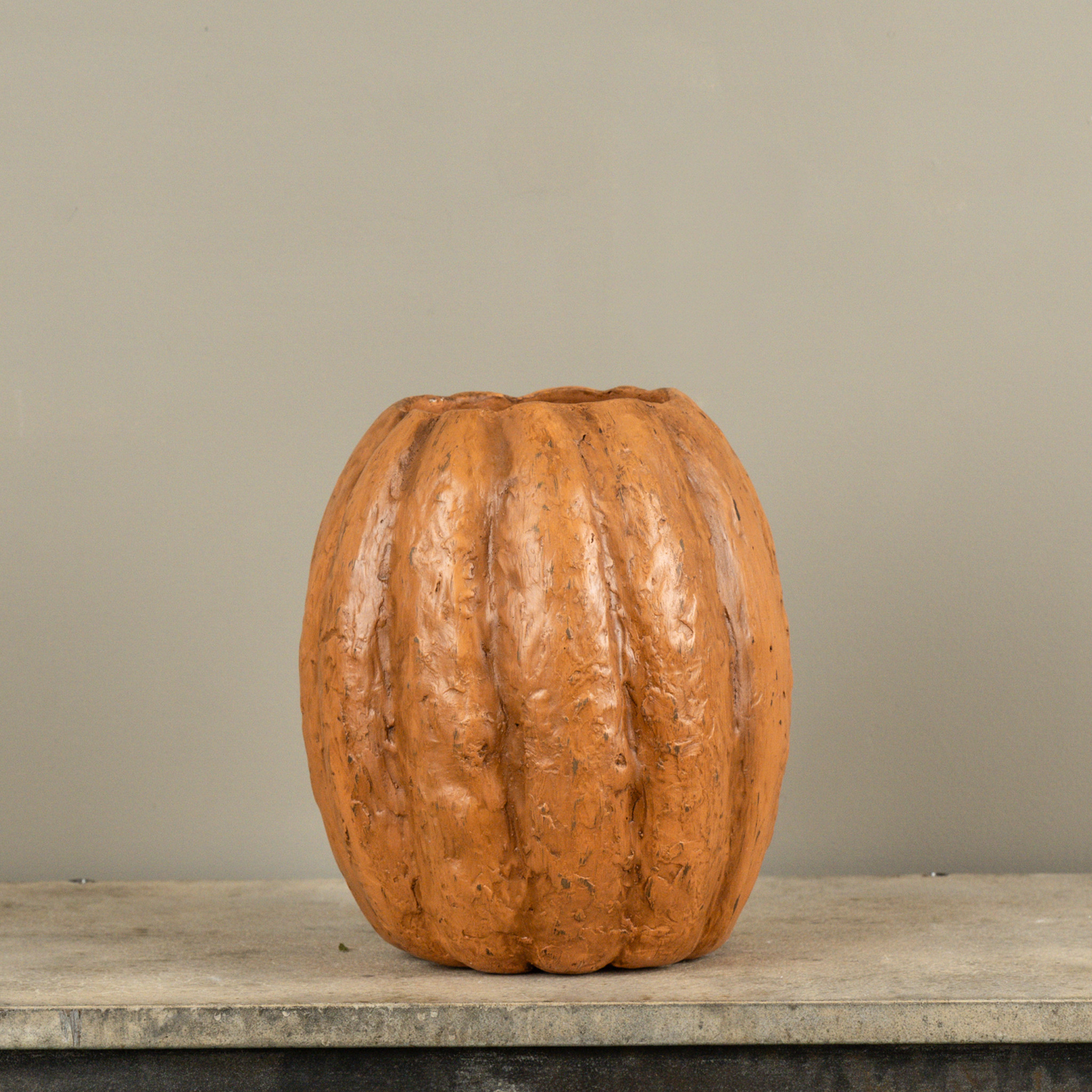 Terracotta Pumpkin Planter, 11", photo 2 of 3