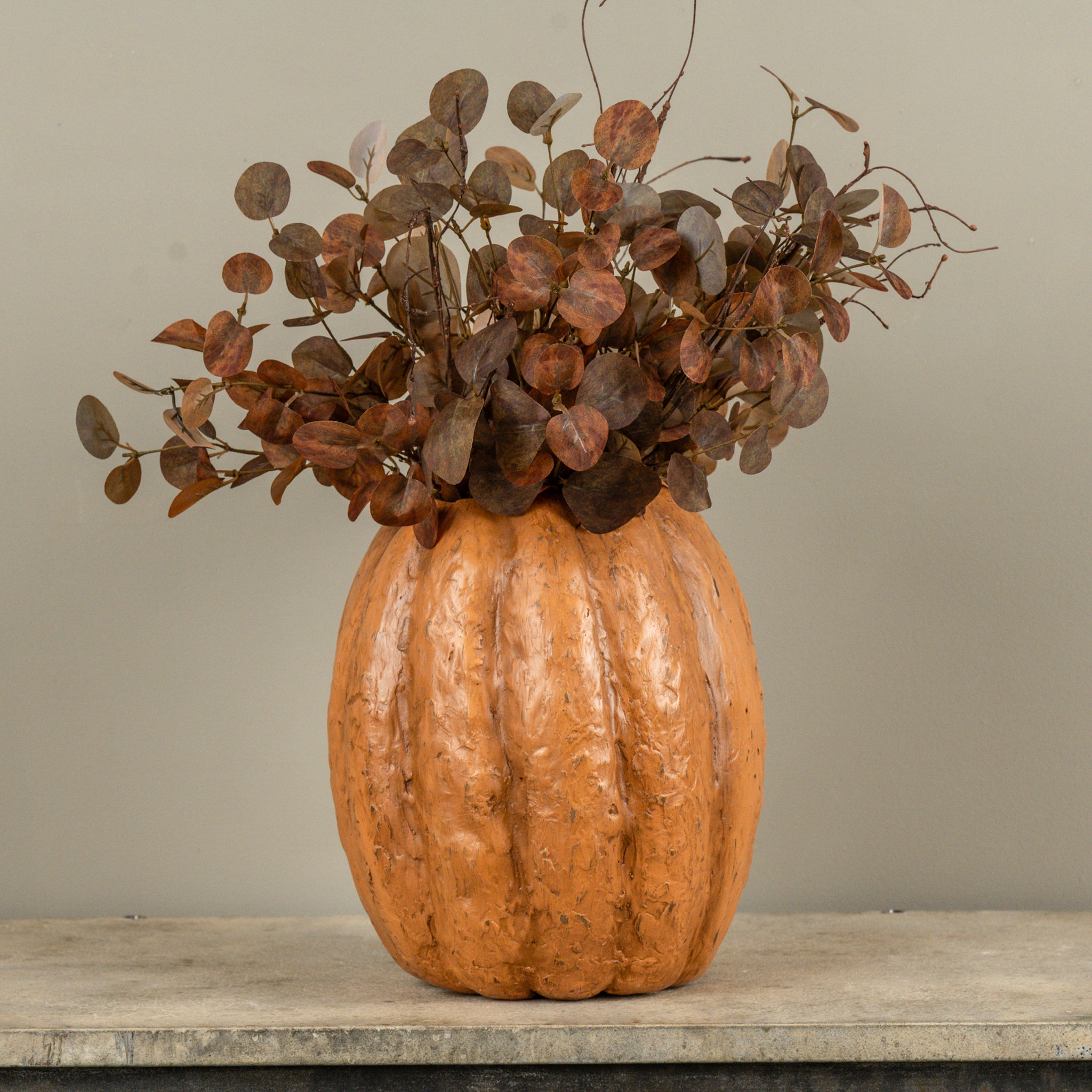 Terracotta Pumpkin Planter, 11", photo 3 of 3