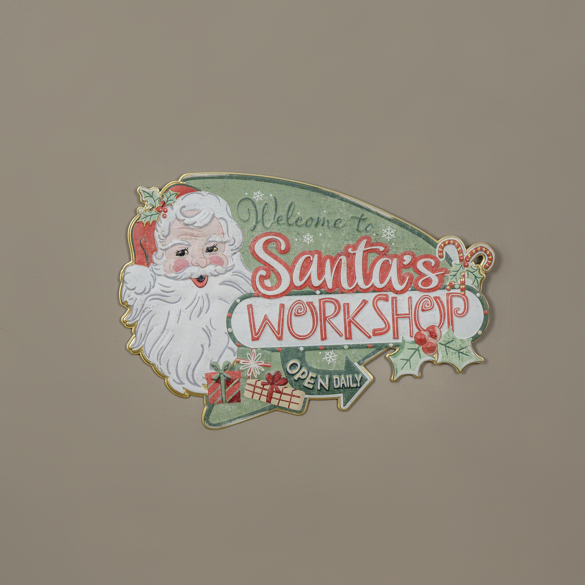 Santa's Workshop Sign