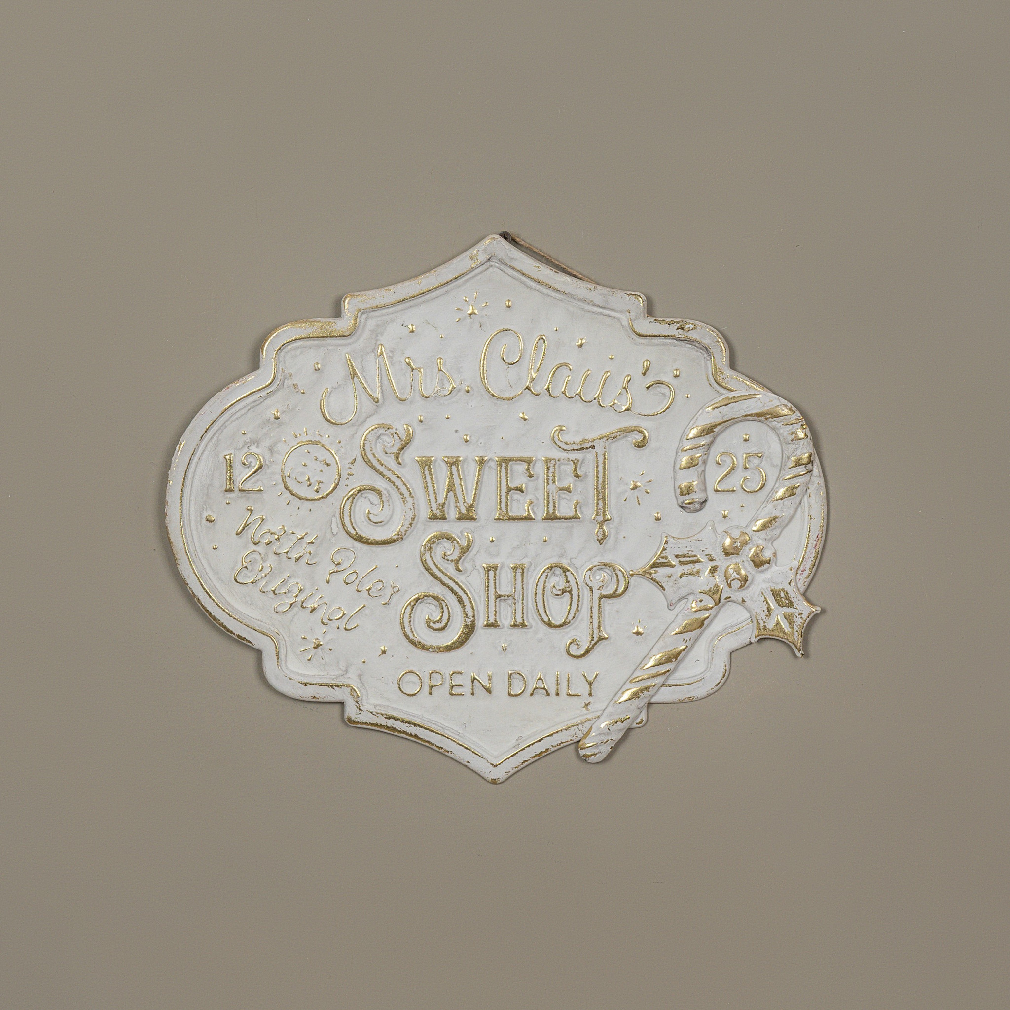 Gold & White Sweet Shop Sign, 15.75", photo 2 of 2