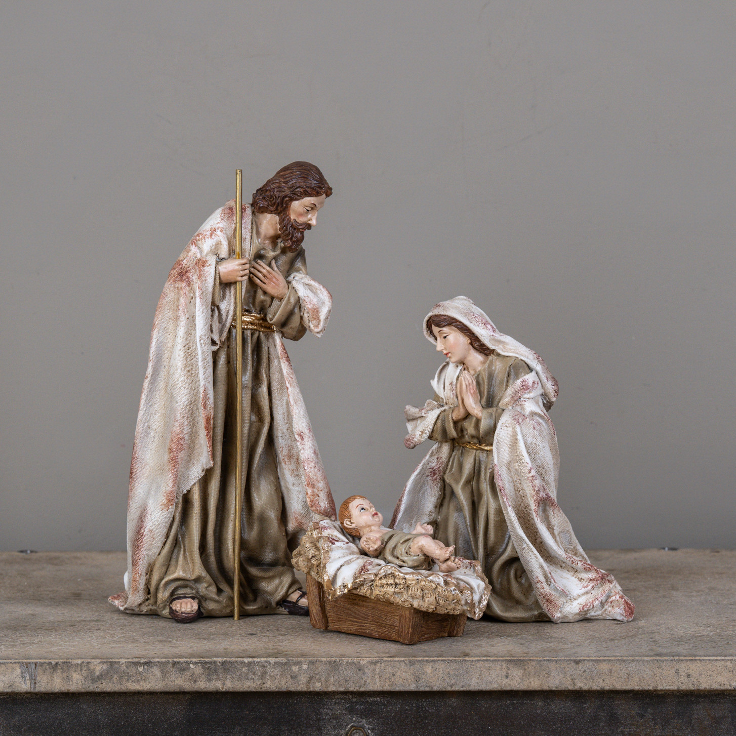 Nativity Scene Statues, Set of 3, photo 3 of 3