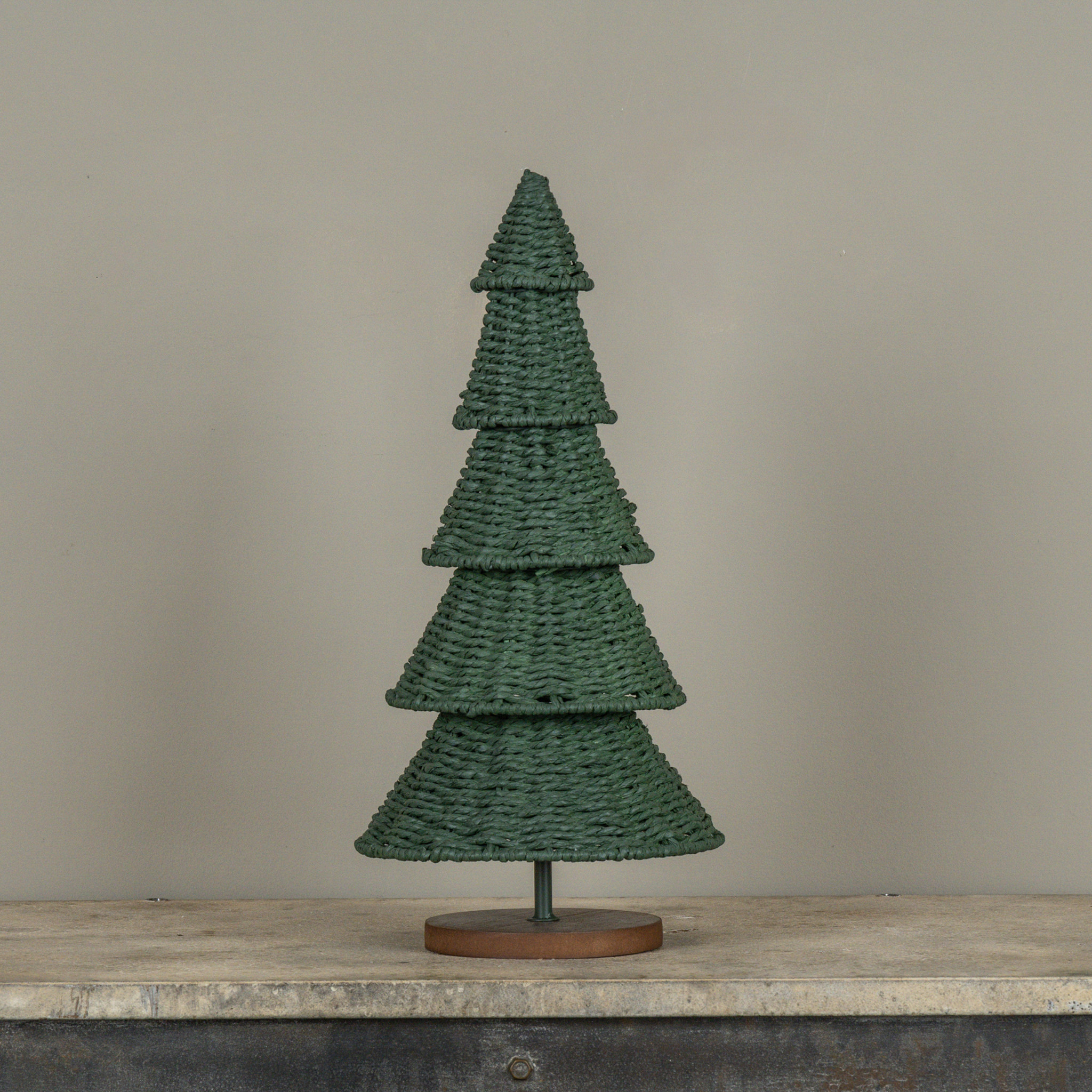 Green Rattan Tree, 17.5", photo 2 of 3