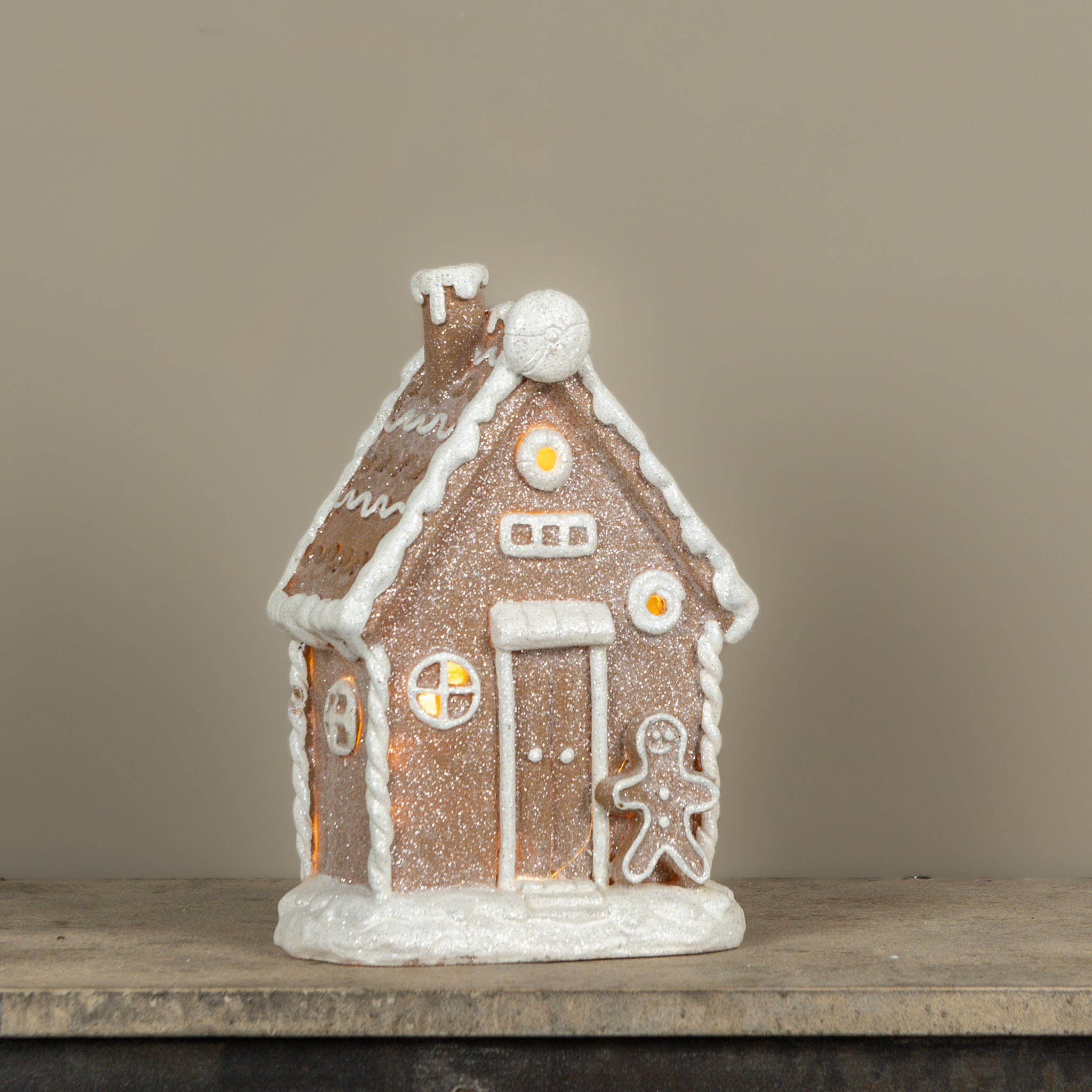 Lighted Gingerbread House, 12.5", photo 2 of 3
