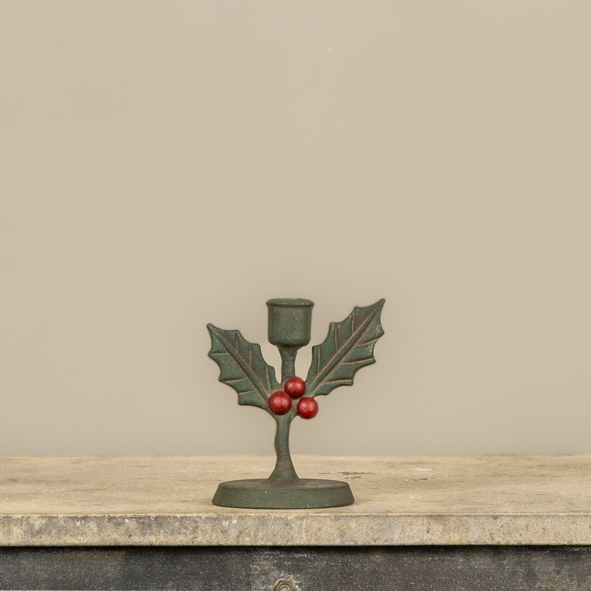 Holly Taper Candle Holder, photo 3 of 3