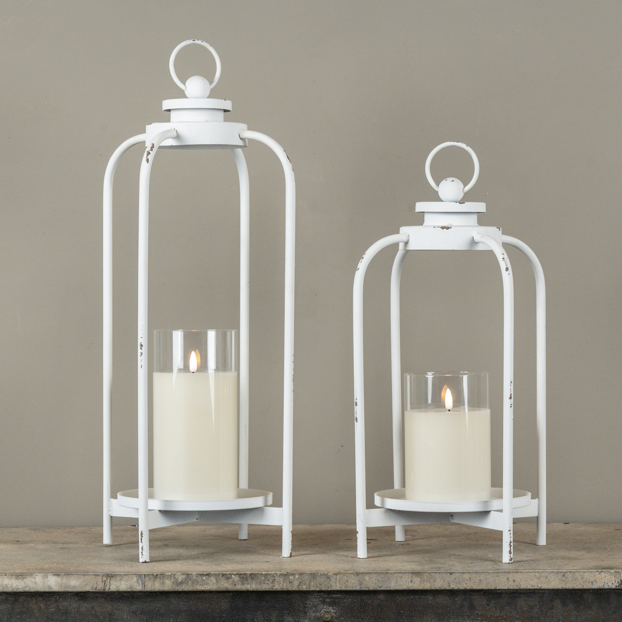 White Carmen Lantern, 21.75", photo 4 of 4