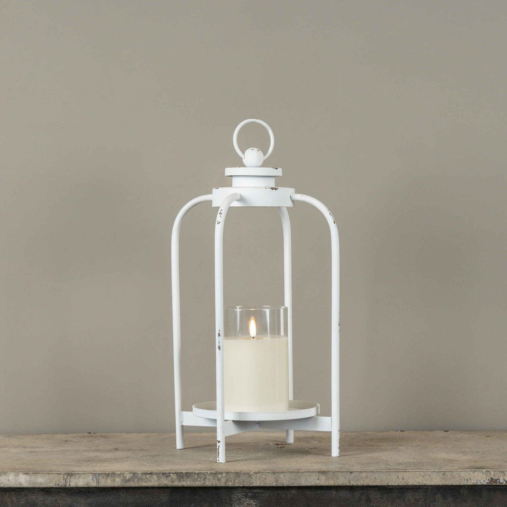 White Carmen Lantern, 16.75", photo 2 of 4