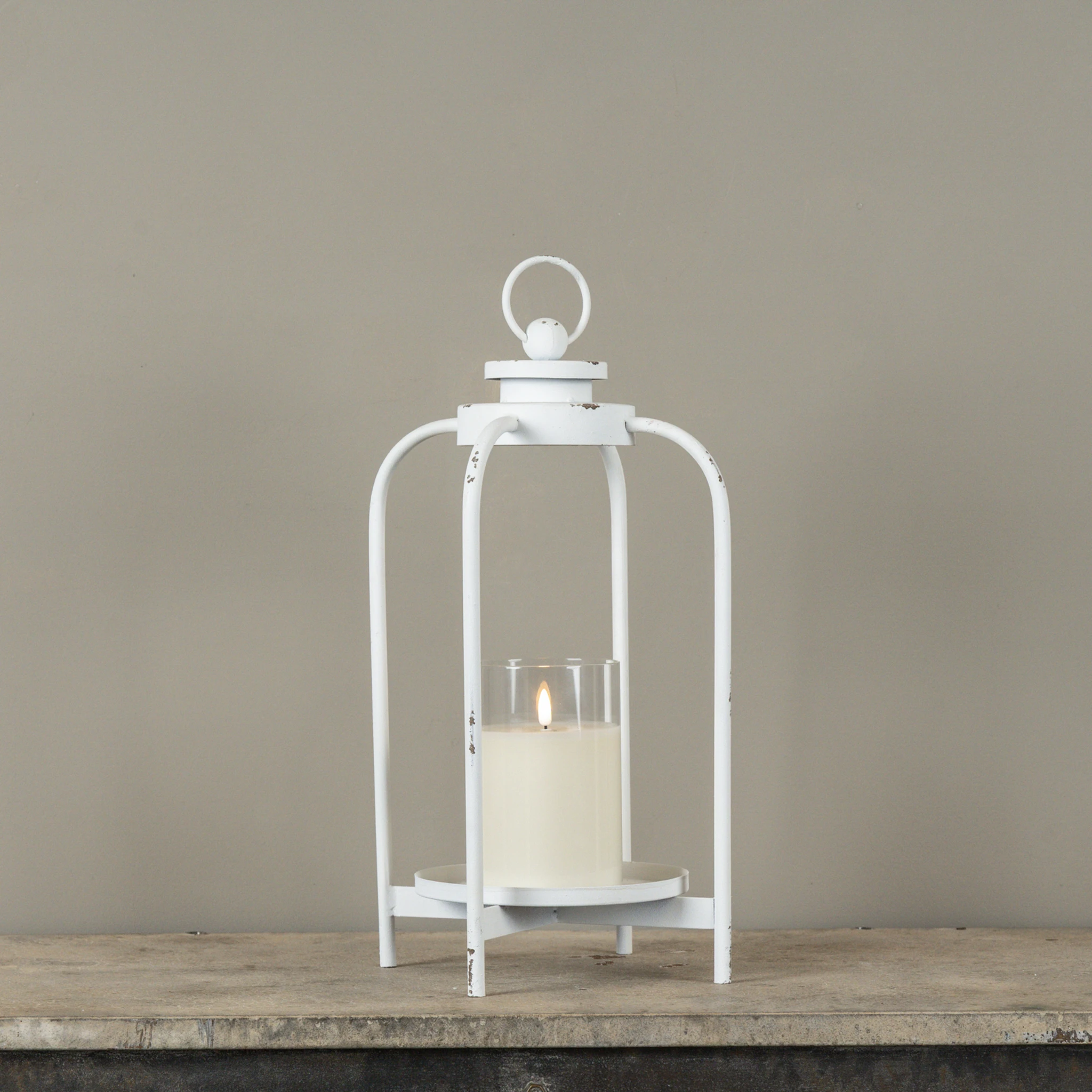 White Carmen Lantern, 16.75", photo 2 of 4