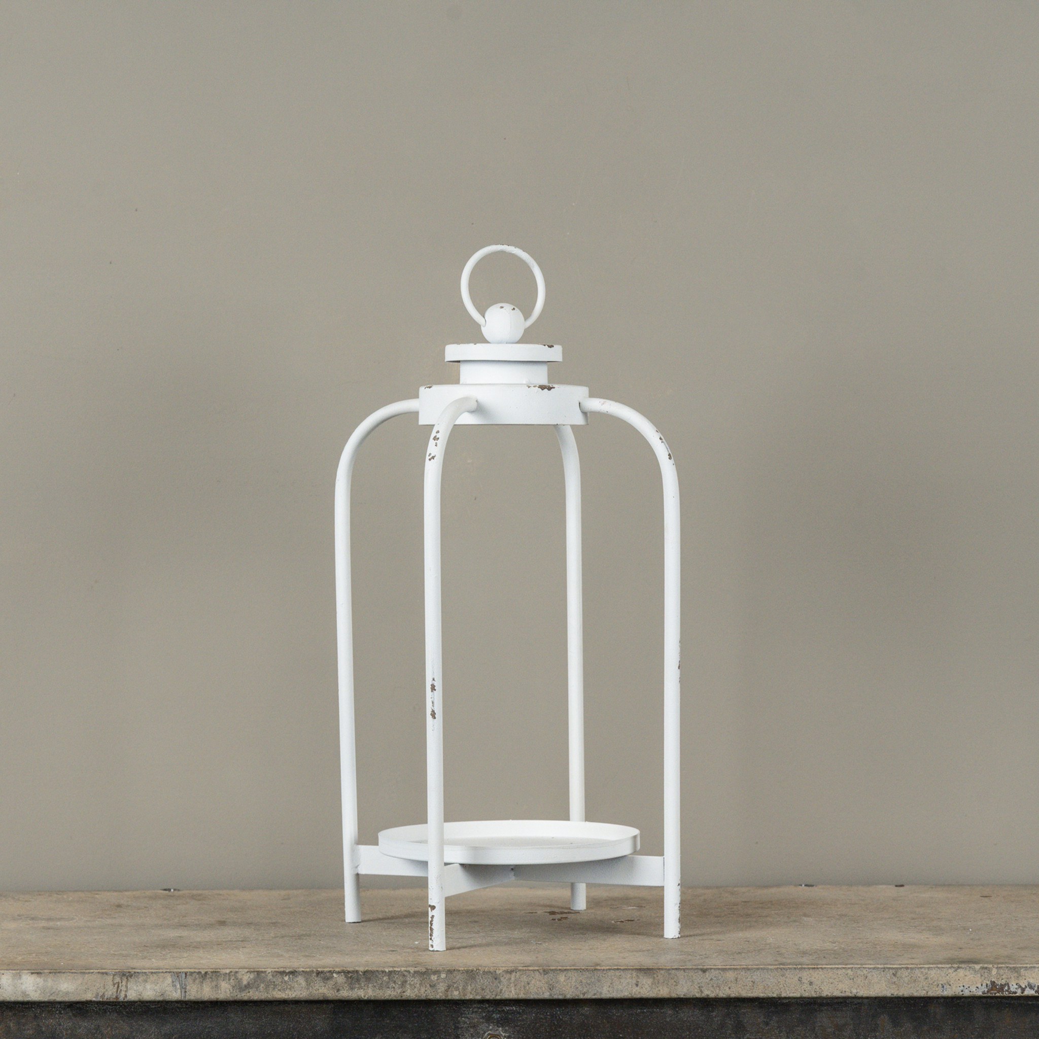 White Carmen Lantern, 16.75", photo 3 of 4