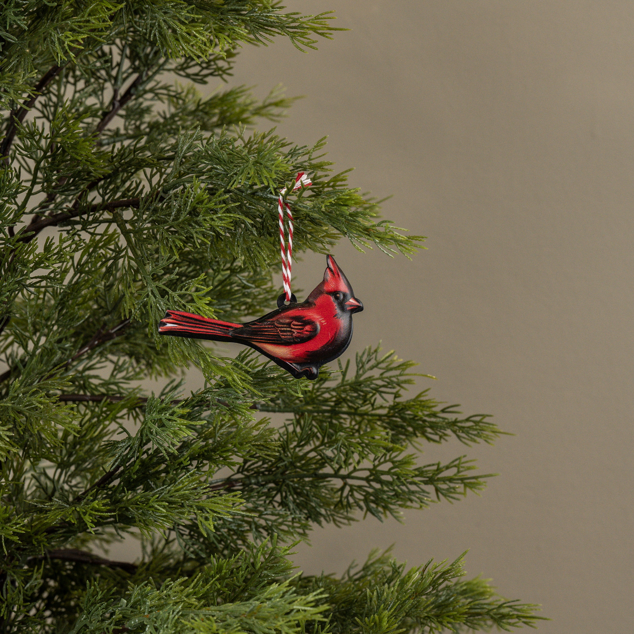 Metal Cardinal Ornament, 2.5", photo 3 of 3