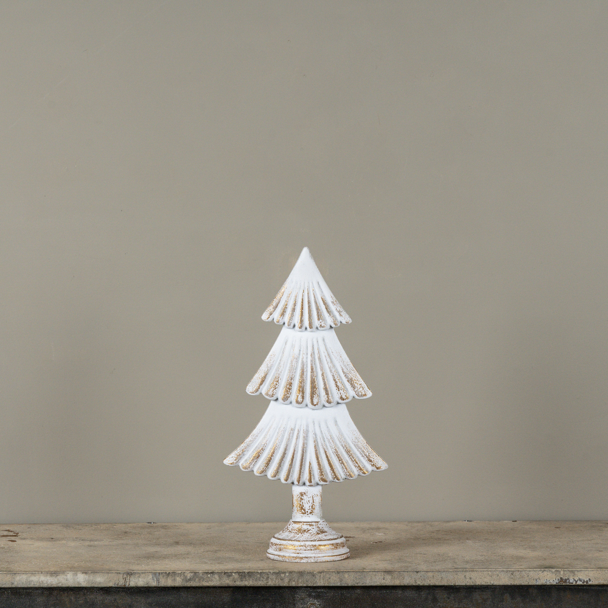 Textured White Wood Tree, 16.5", photo 3 of 4