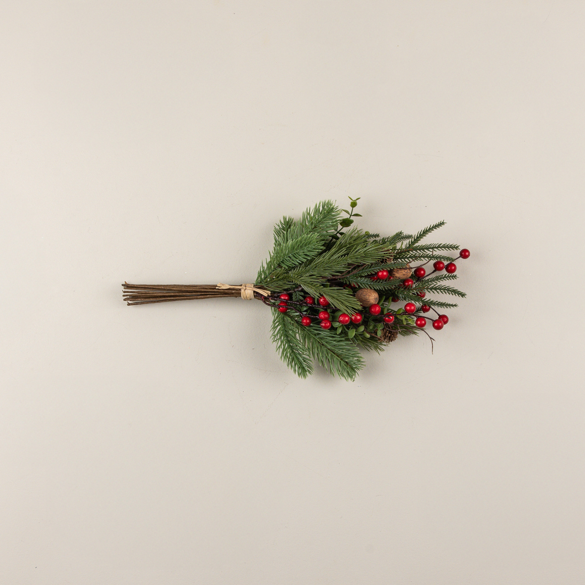 Mixed Pine Bouquet with Red Berries & Nuts, 19", photo 4 of 4