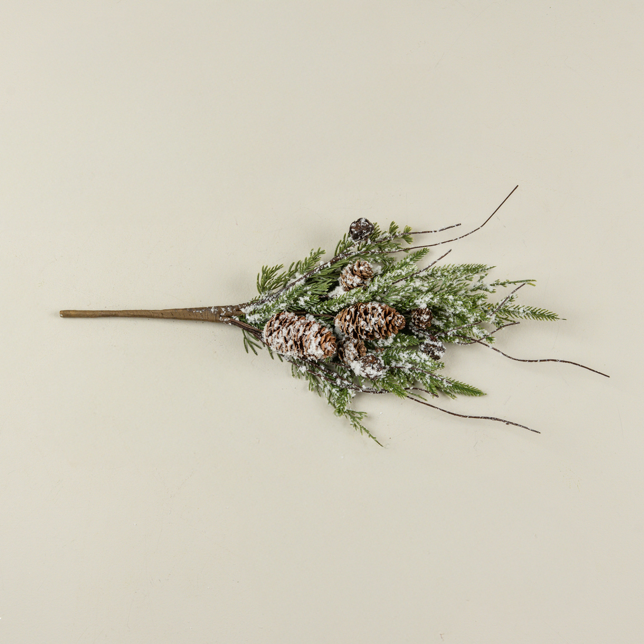 Snowy Pine, Bells & Pinecones Pick, 18", photo 3 of 4