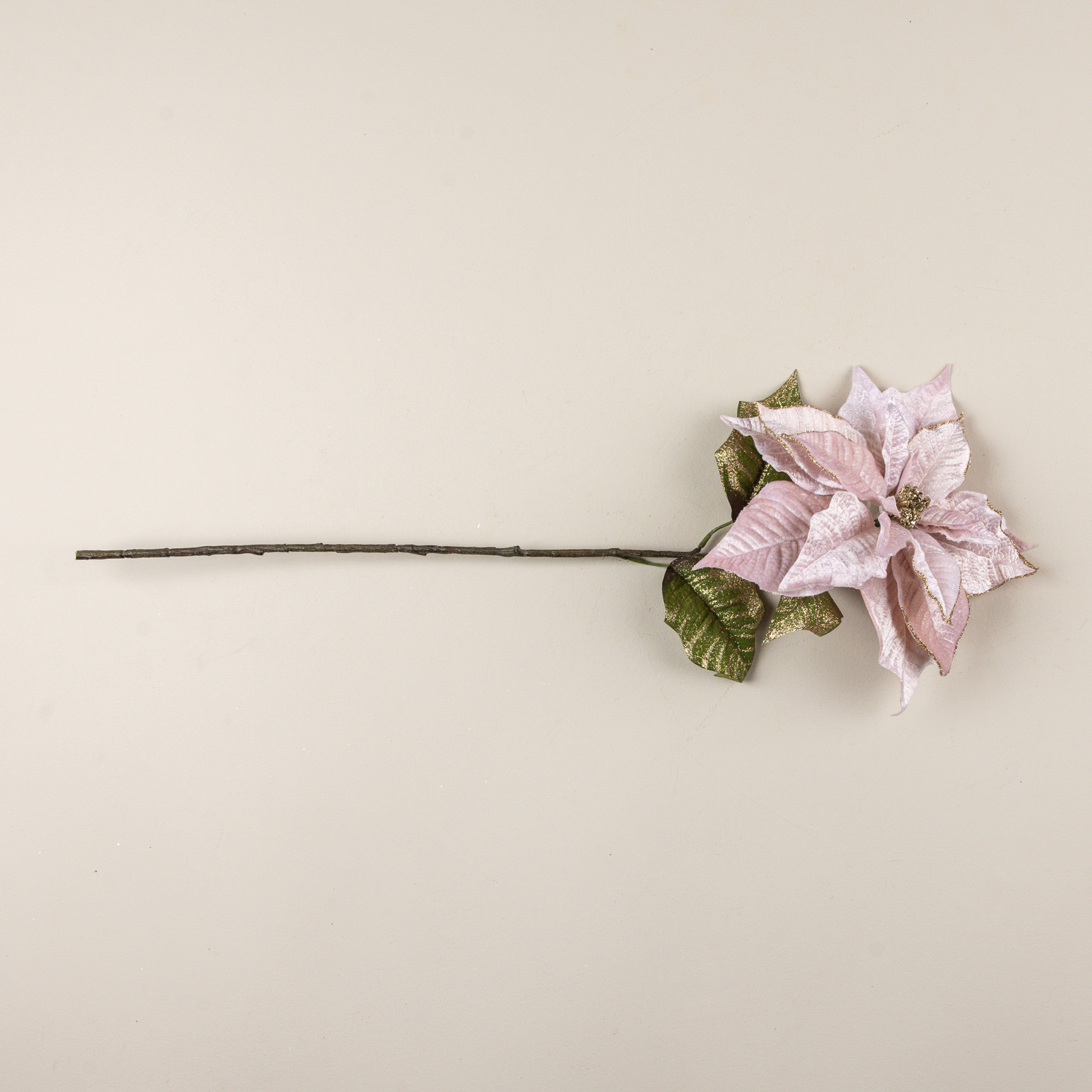Blush Poinsettia Stem, 27", photo 3 of 4
