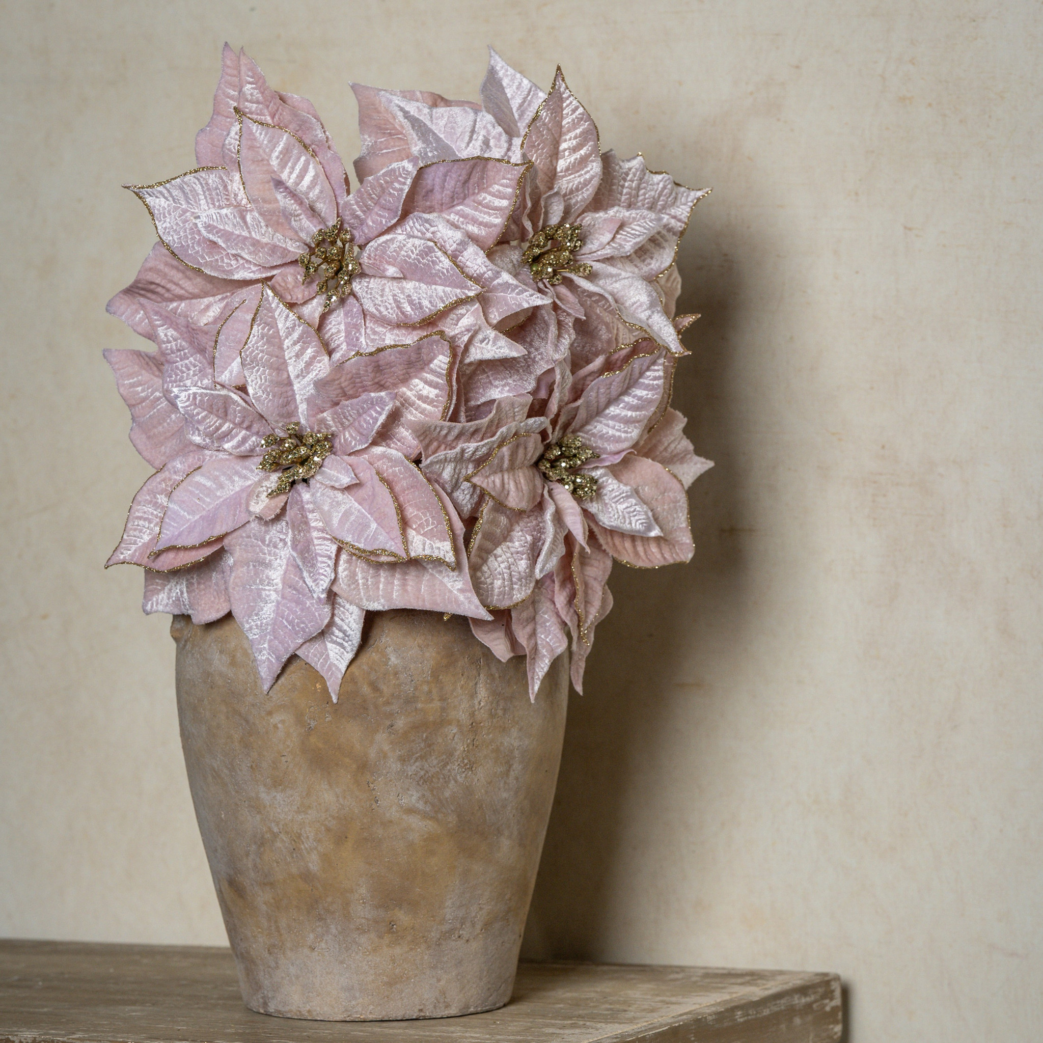 Blush Poinsettia Stem, 27", photo 4 of 4