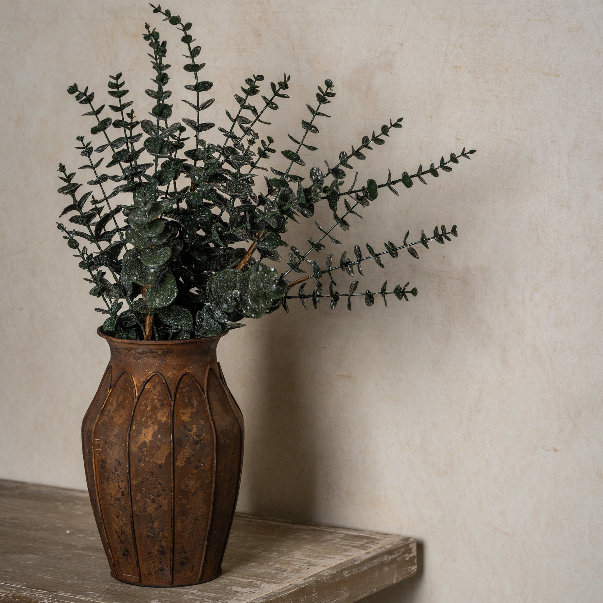 Glittered Dark Green Eucalyptus Spray, 26", photo 4 of 4