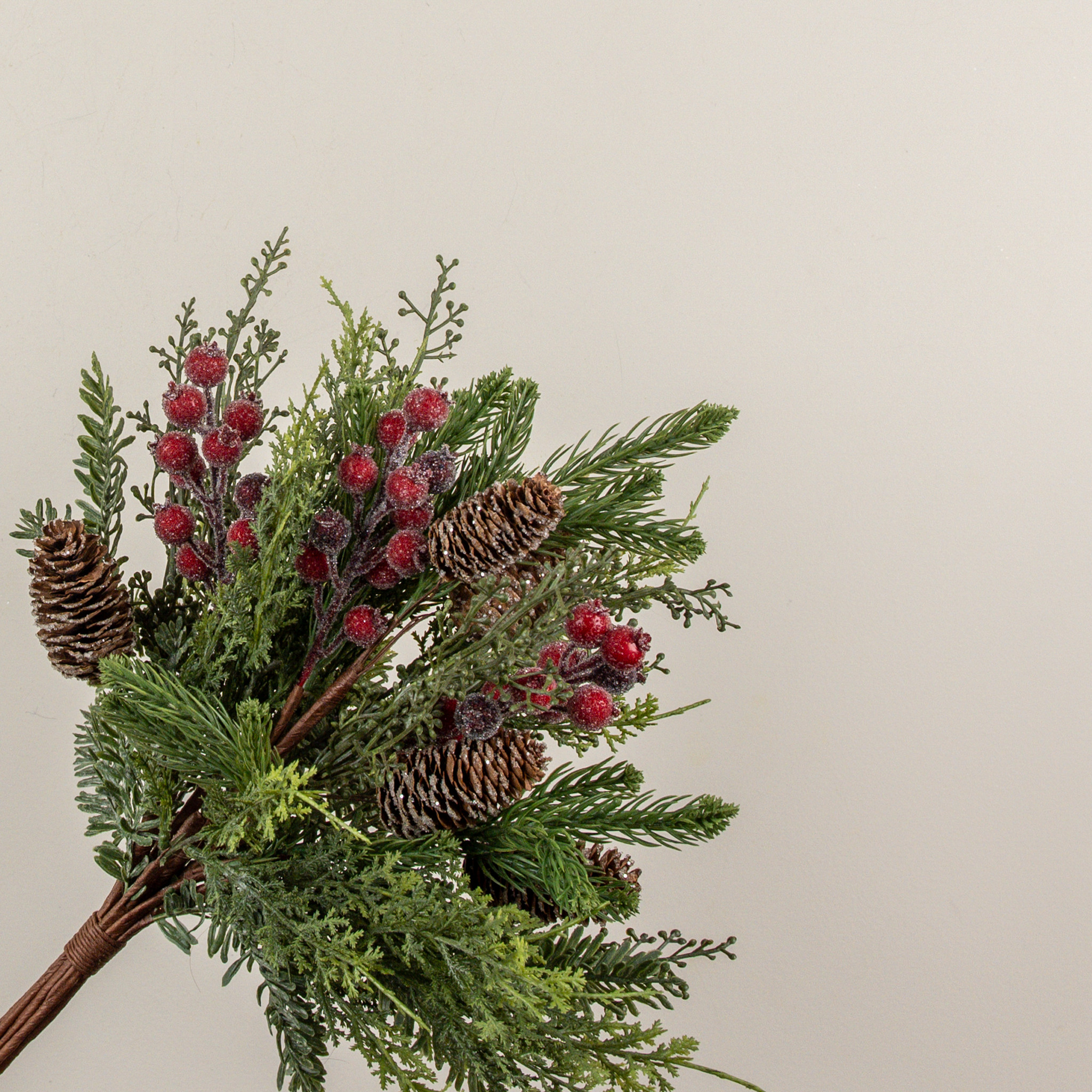Mixed Cedar, Pine & Red Berry Bundle, 19", photo 2 of 4