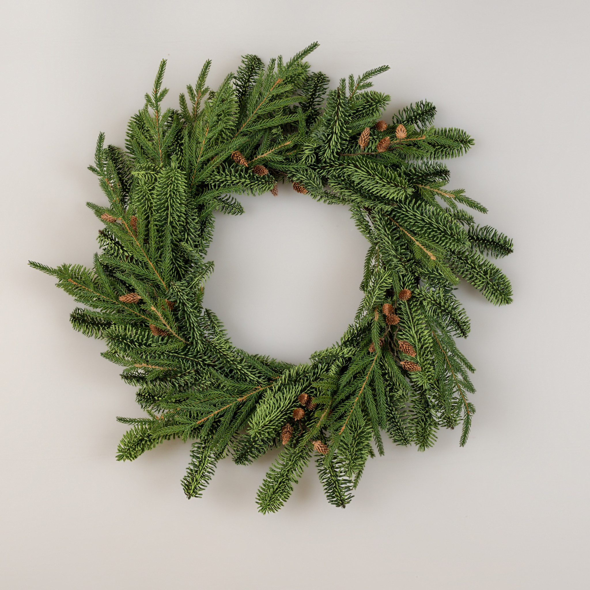 Mixed Pine & Mini Pinecone Wreath, 24", photo 2 of 4