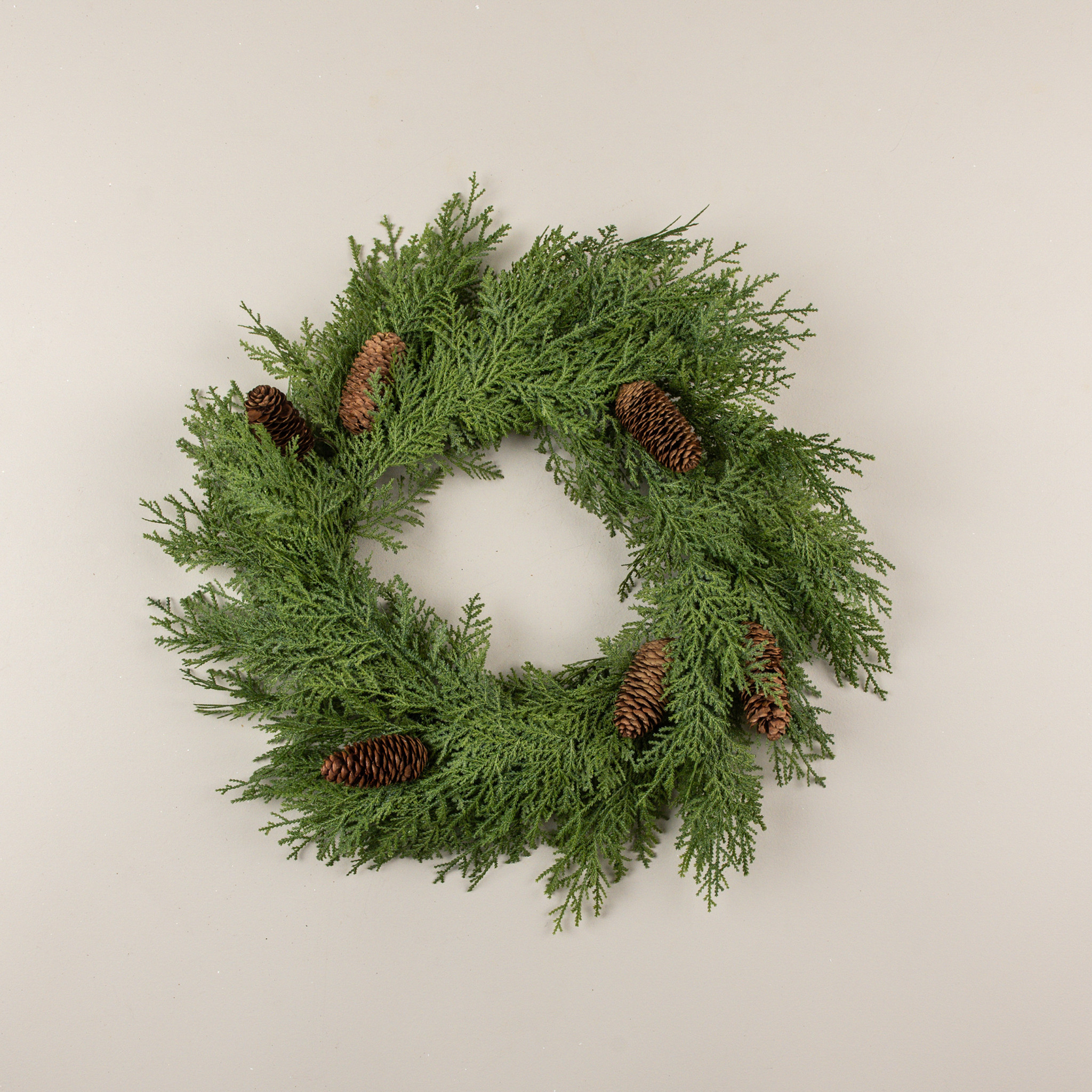 Uniform Cedar with Pinecone Wreath, 24", photo 2 of 4