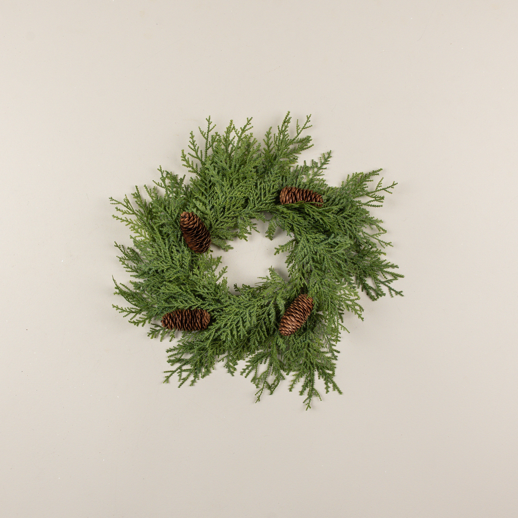 Cedar with Pinecone Candle Ring, 16", photo 2 of 3