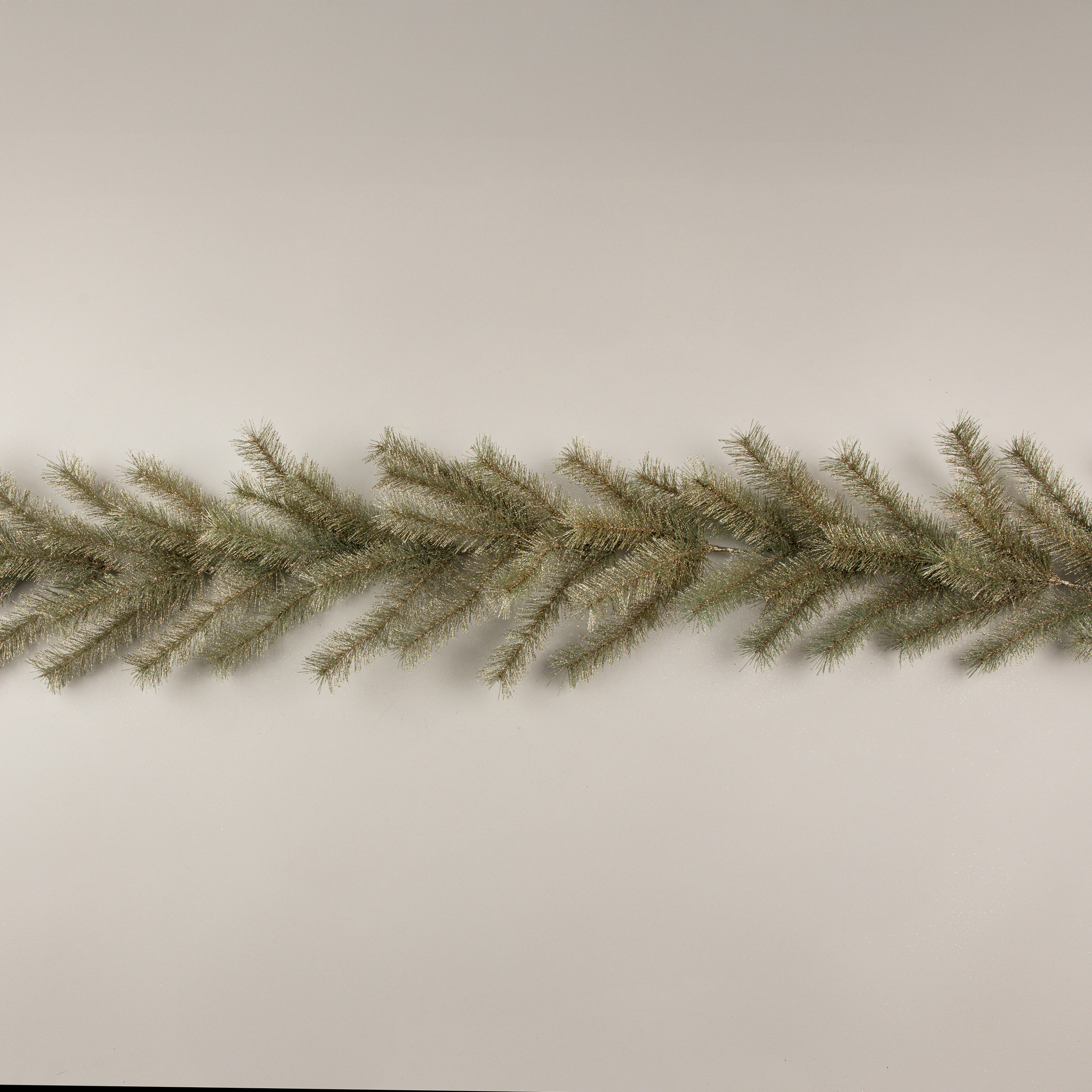 Gold Glittered Pine Garland, 6 ft, photo 2 of 3