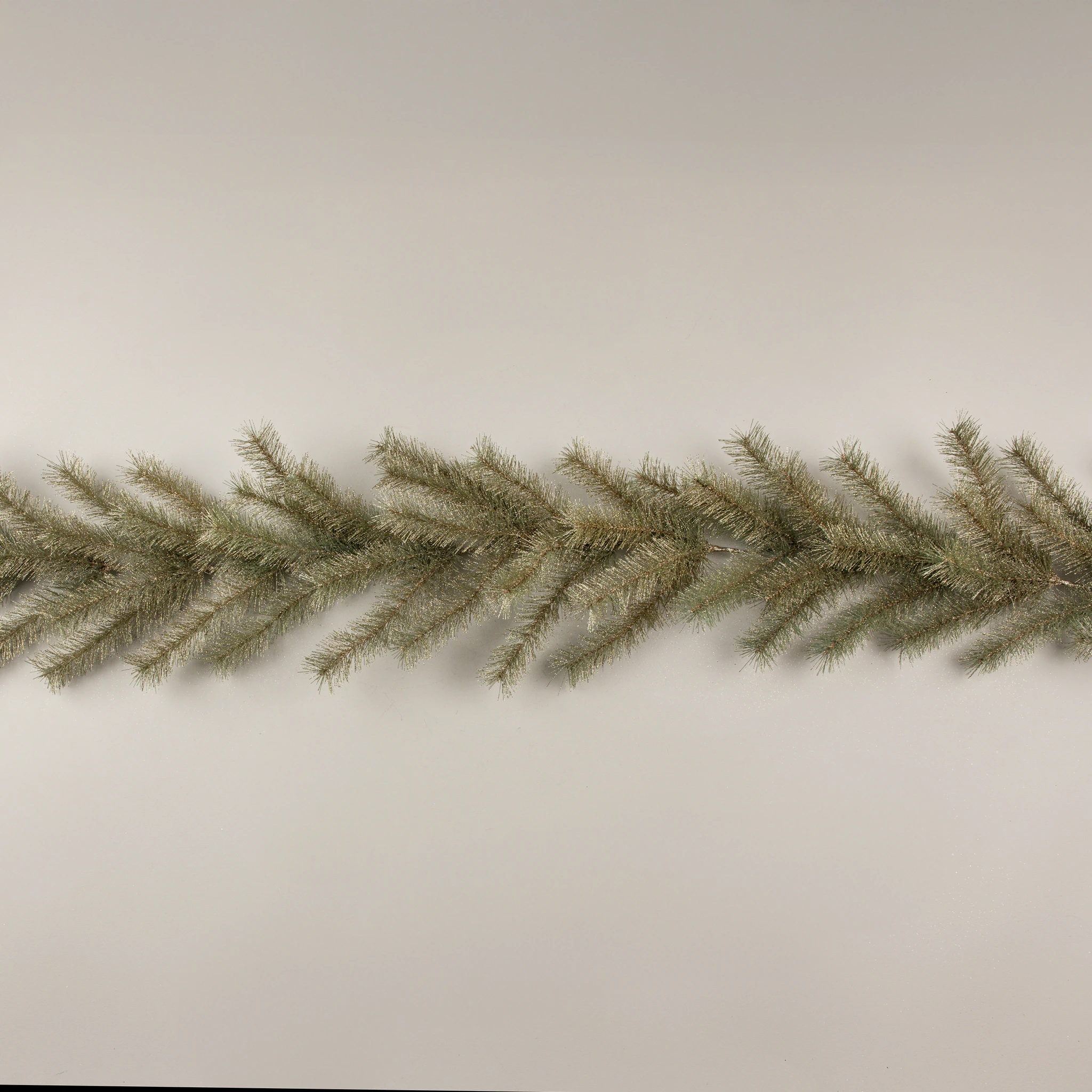 Gold Glittered Pine Garland, 6 ft, photo 2 of 3