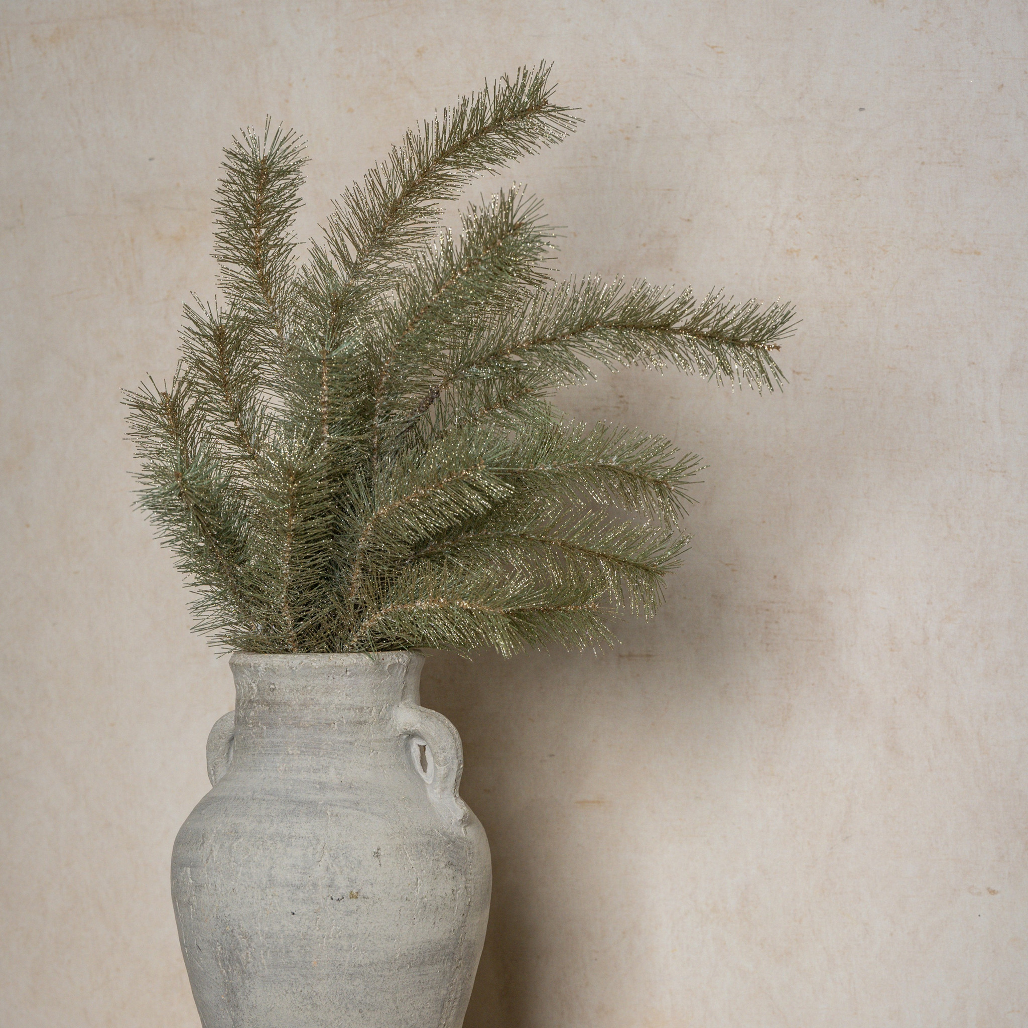 Gold Glittered Pine Spray, 30", photo 4 of 5