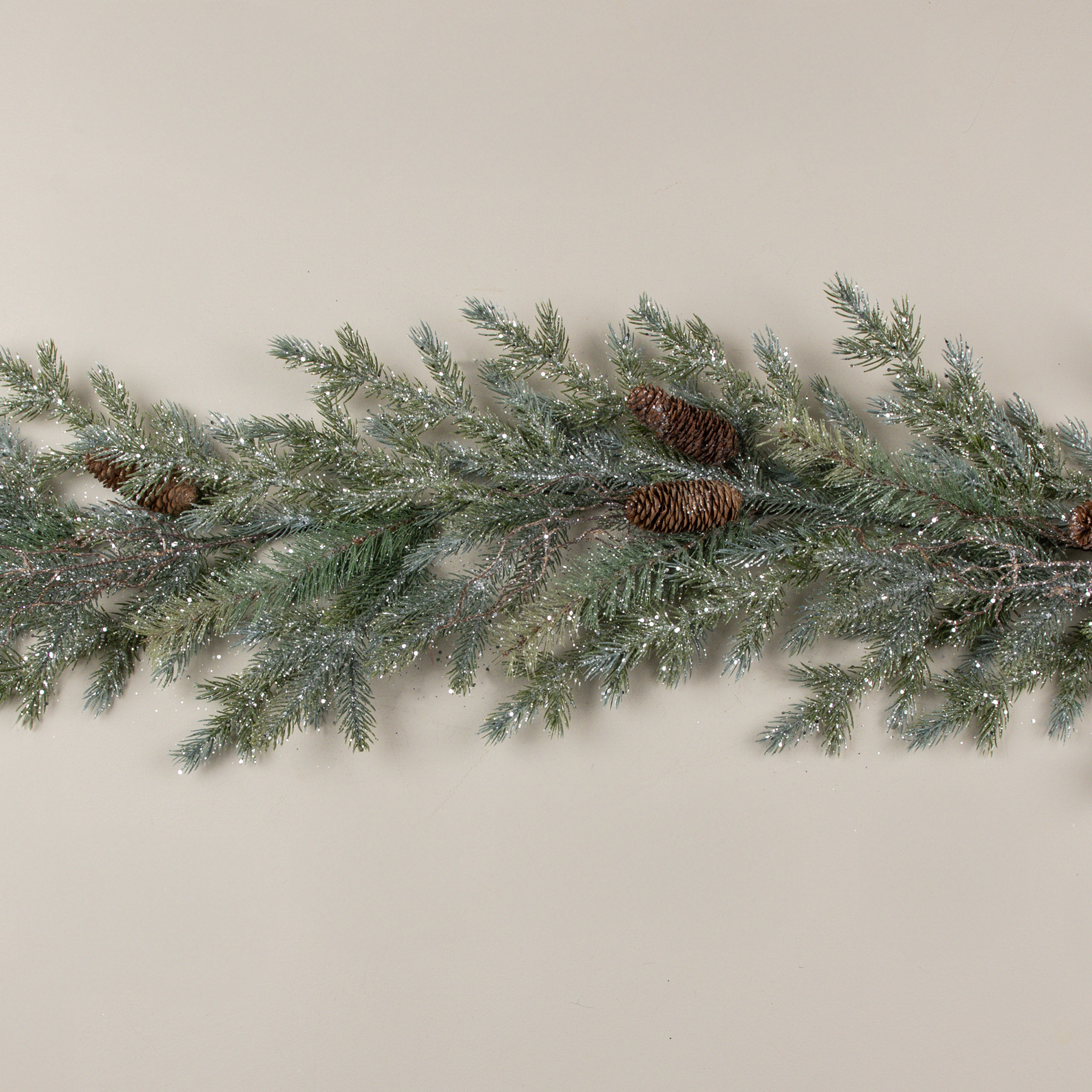 Glittered Pine & Twig Garland, 6 ft, photo 3 of 4