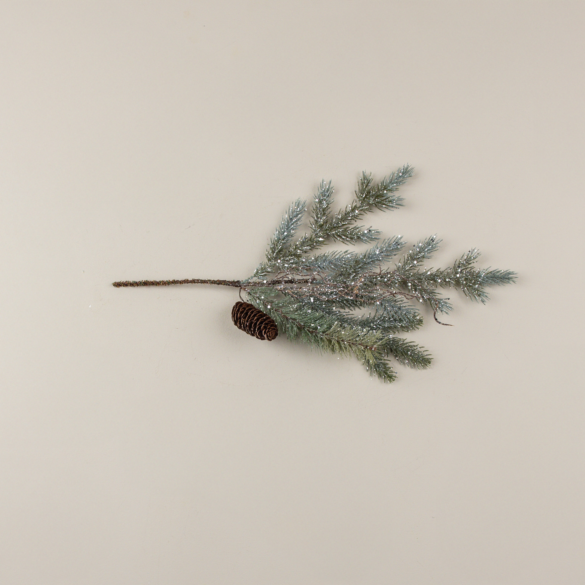 Glittered Pine & Twig Spray, 20", photo 3 of 4