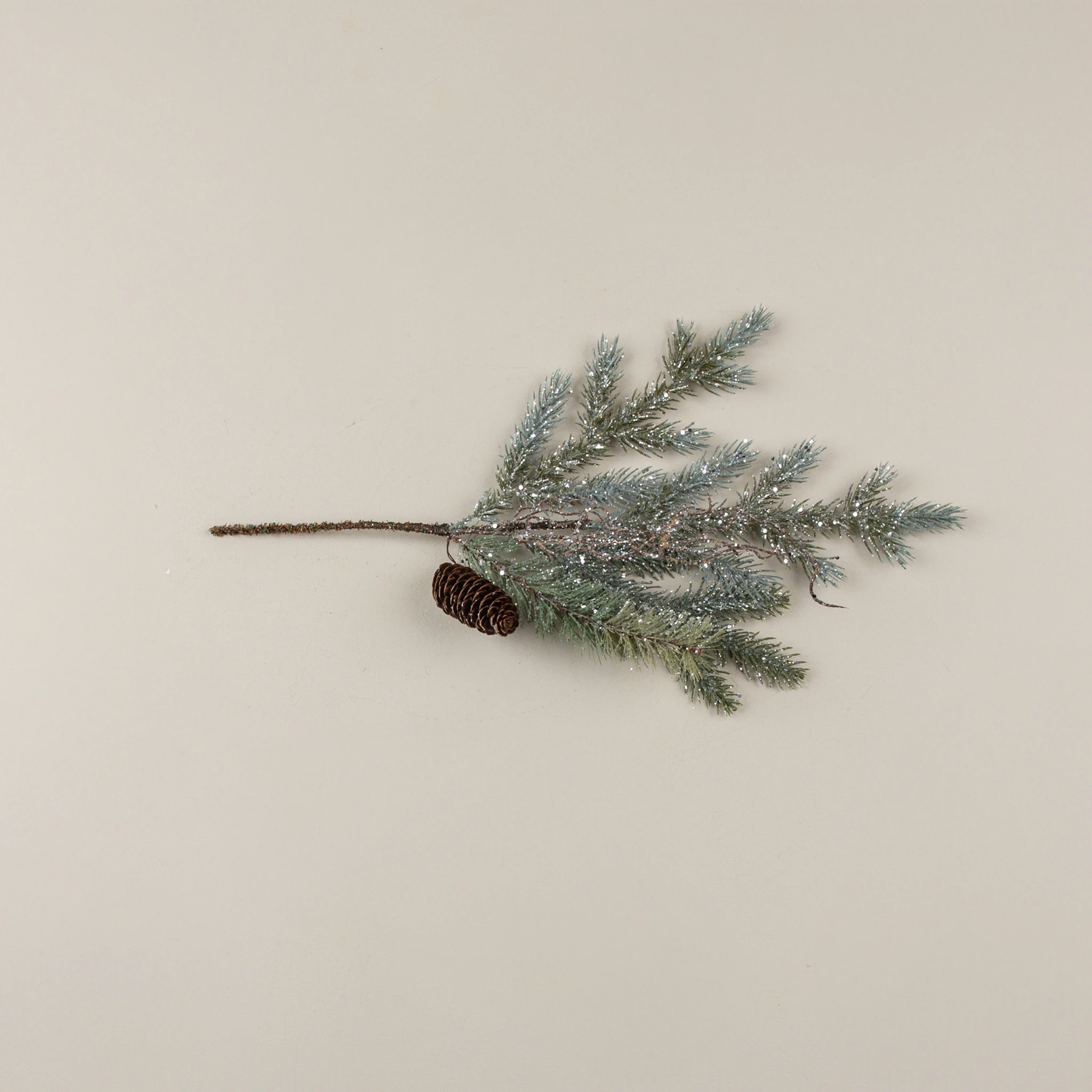 Glittered Pine & Twig Spray, 20", photo 3 of 4