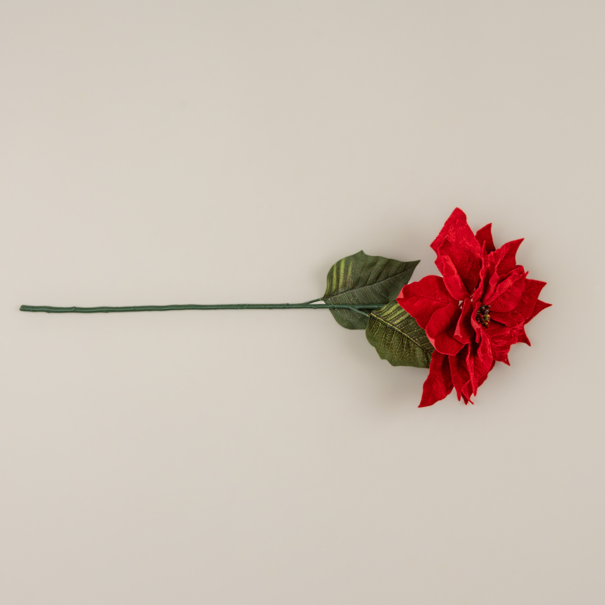 Red Poinsettia Stem, 26", photo 3 of 4