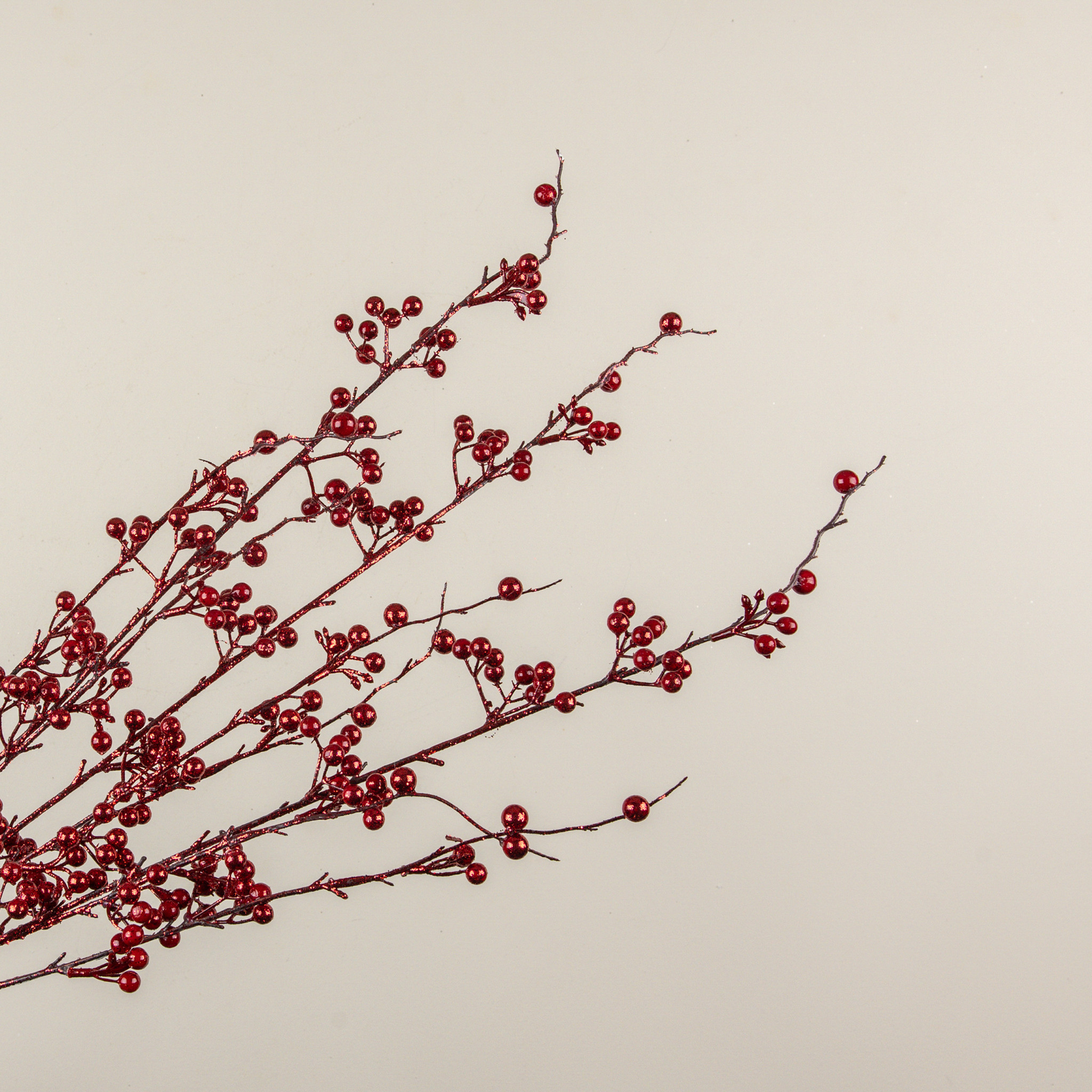 Glittered Red Berry Bush, 35", photo 3 of 3