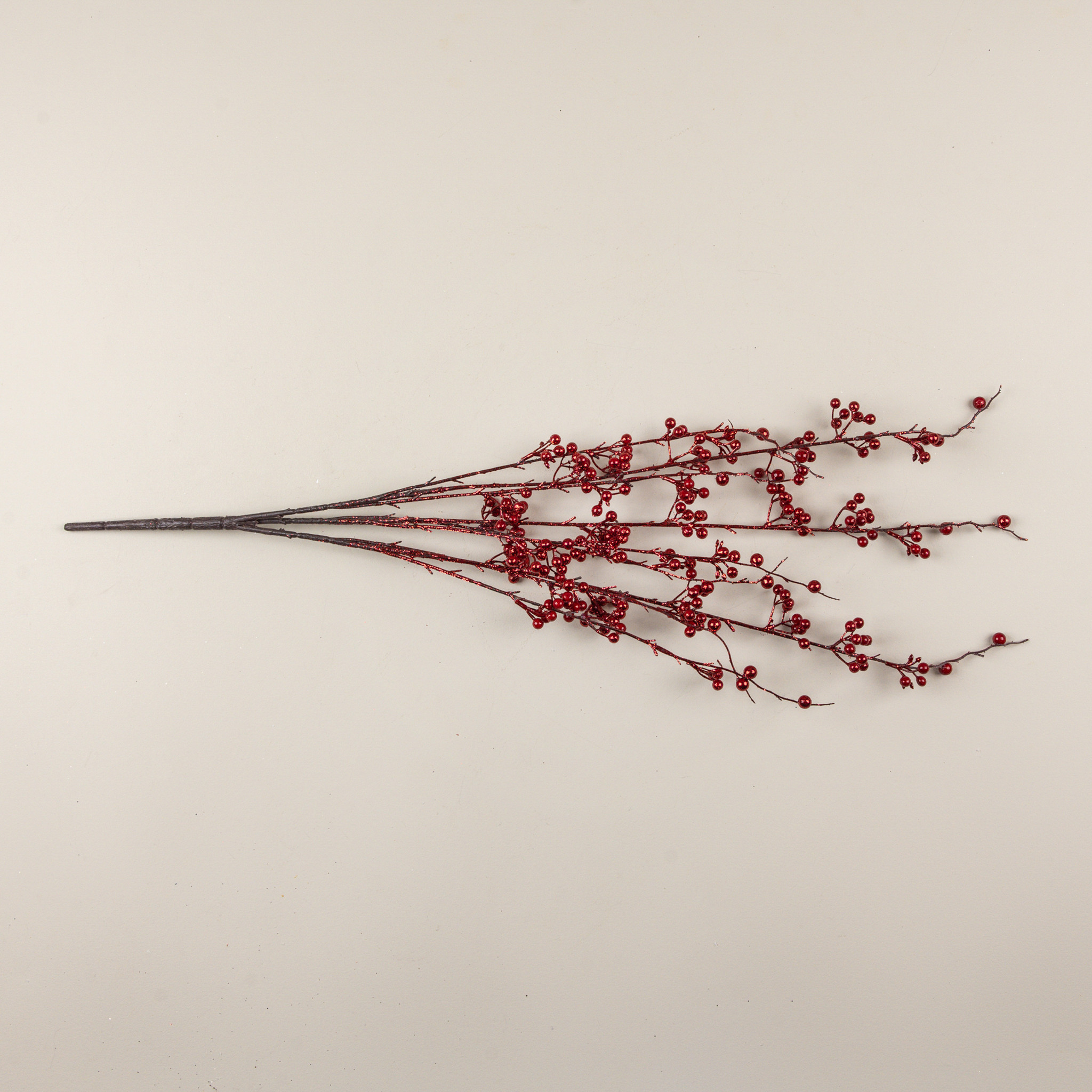 Glittered Red Berry Bush, 35", photo 2 of 3