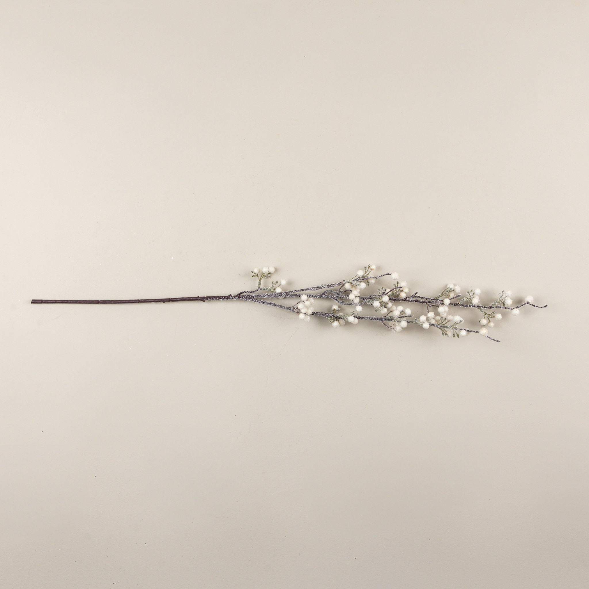 White Frosted Berry Spray, 34", photo 3 of 3